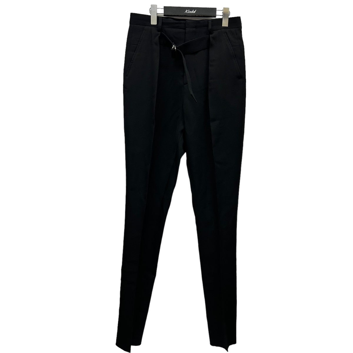 Givenchy(ジバンシィ) 無地ベルテッドスラックスパンツBM5072118V ブラック サイズ:44 メンズ パンツ 中古・古着