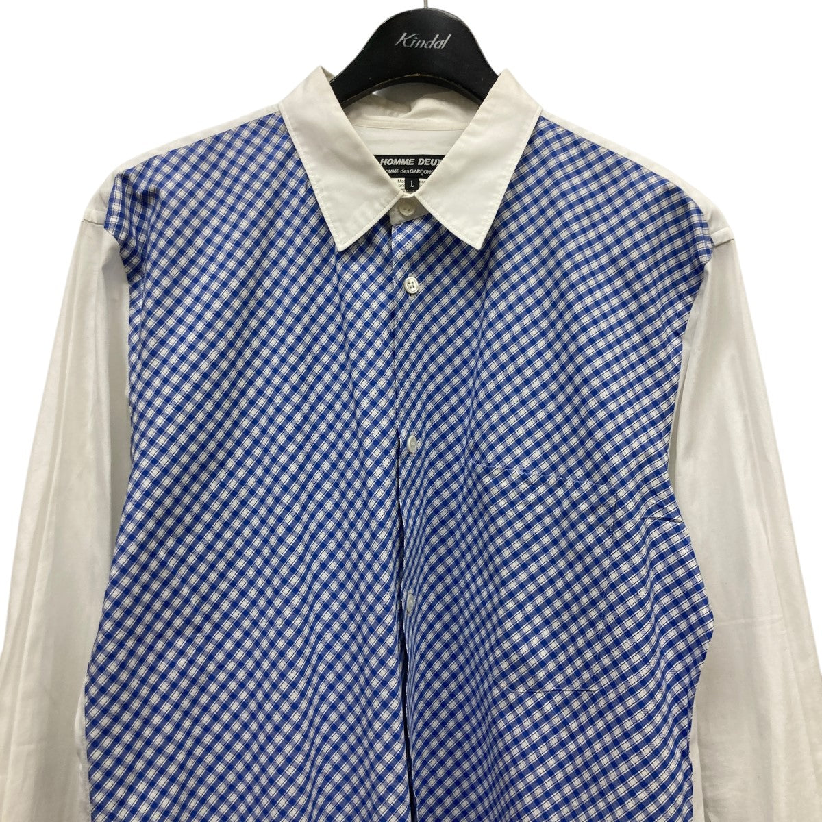 COMME des GARCONS HOMME DEUX チェック切替シャツDO-B055 古着・中古-3枚目のアイテム画像