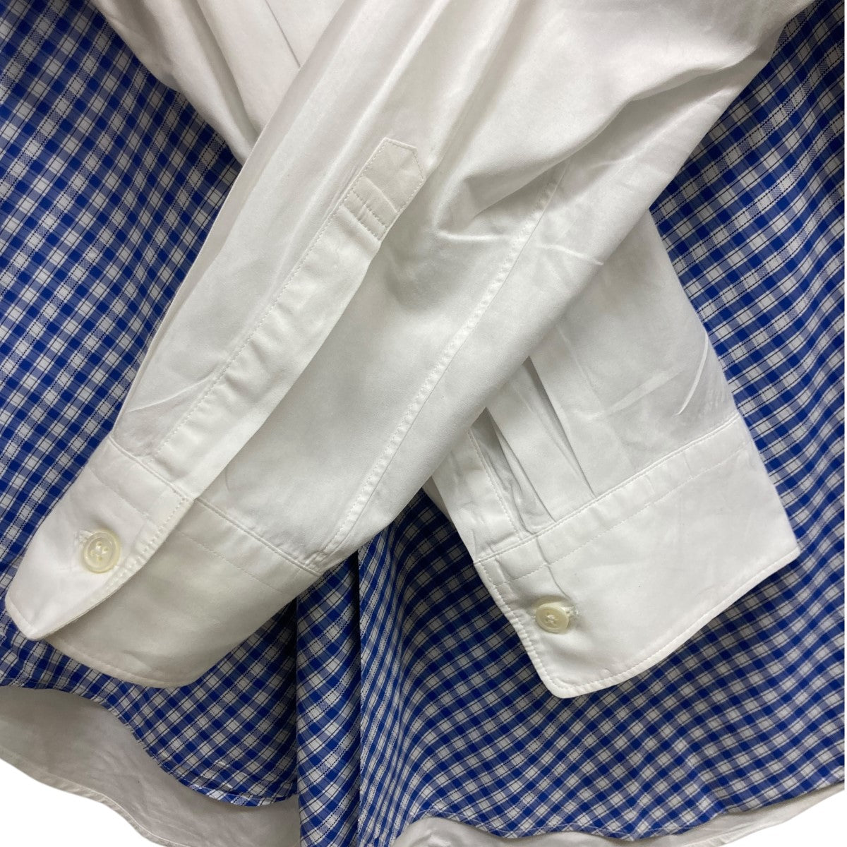 COMME des GARCONS HOMME DEUX チェック切替シャツDO-B055 古着・中古-5枚目のアイテム画像