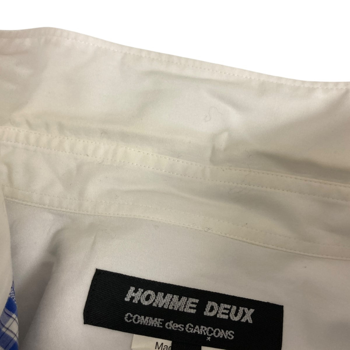 COMME des GARCONS HOMME DEUX チェック切替シャツDO-B055 古着・中古-6枚目のアイテム画像