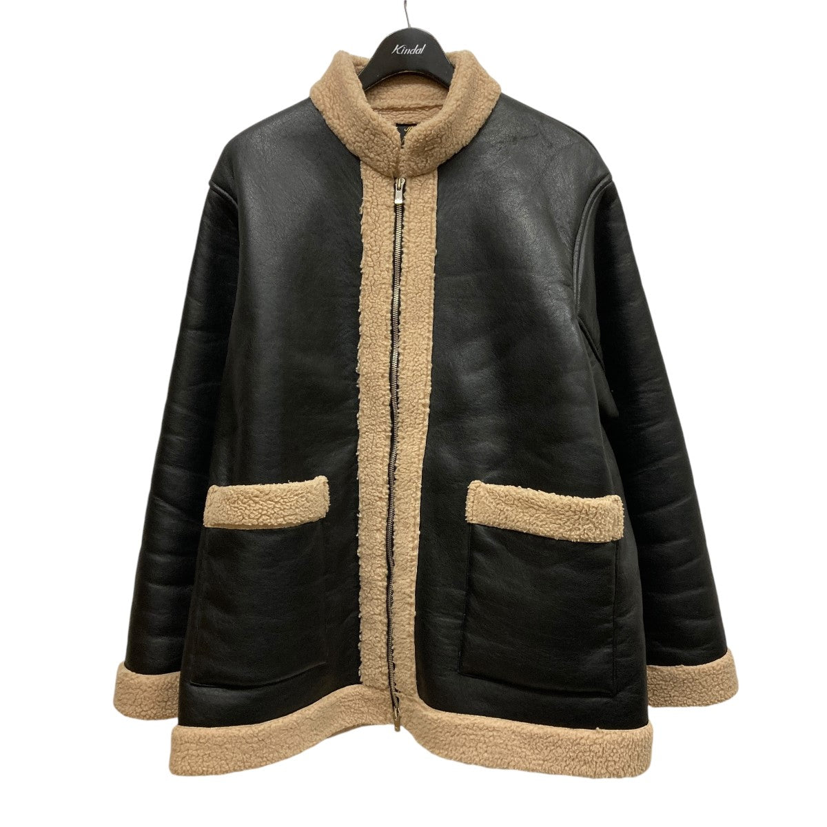 Needles(ニードルス) Zipped Tibetan JacketレザーボアジャケットFK064 FK064 ブラック サイズ  S｜【公式】カインドオルオンライン ブランド古着・中古通販【kindal】