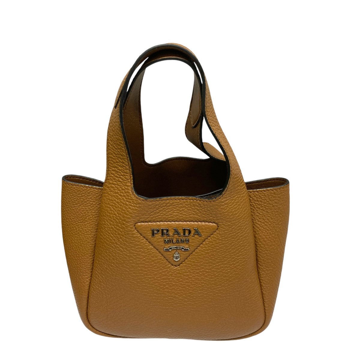 PRADA(プラダ) レザーハンドバッグ1BA349 1BA349 製造番号なし(RFID対応品) ブラウン サイズ  ONESIZE｜【公式】カインドオルオンライン ブランド古着・中古通販【kindal】