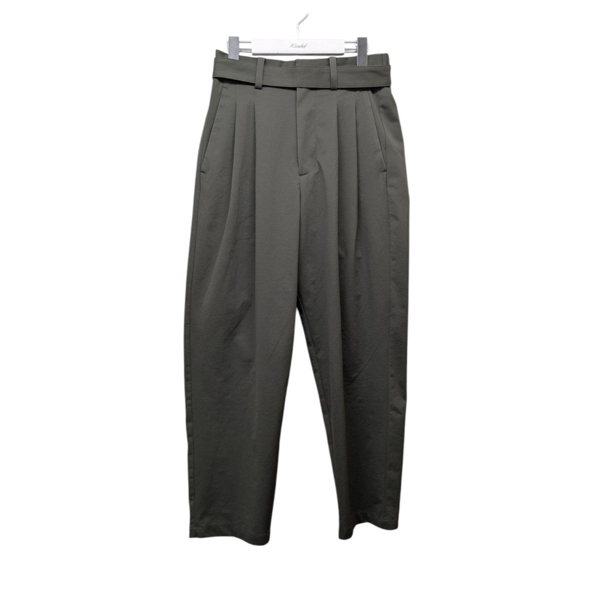 別注 PE HIGH GAUGE JERSEY BELTED TAPERED TROUSERSイージータックベルテッドスラックスAP41-090