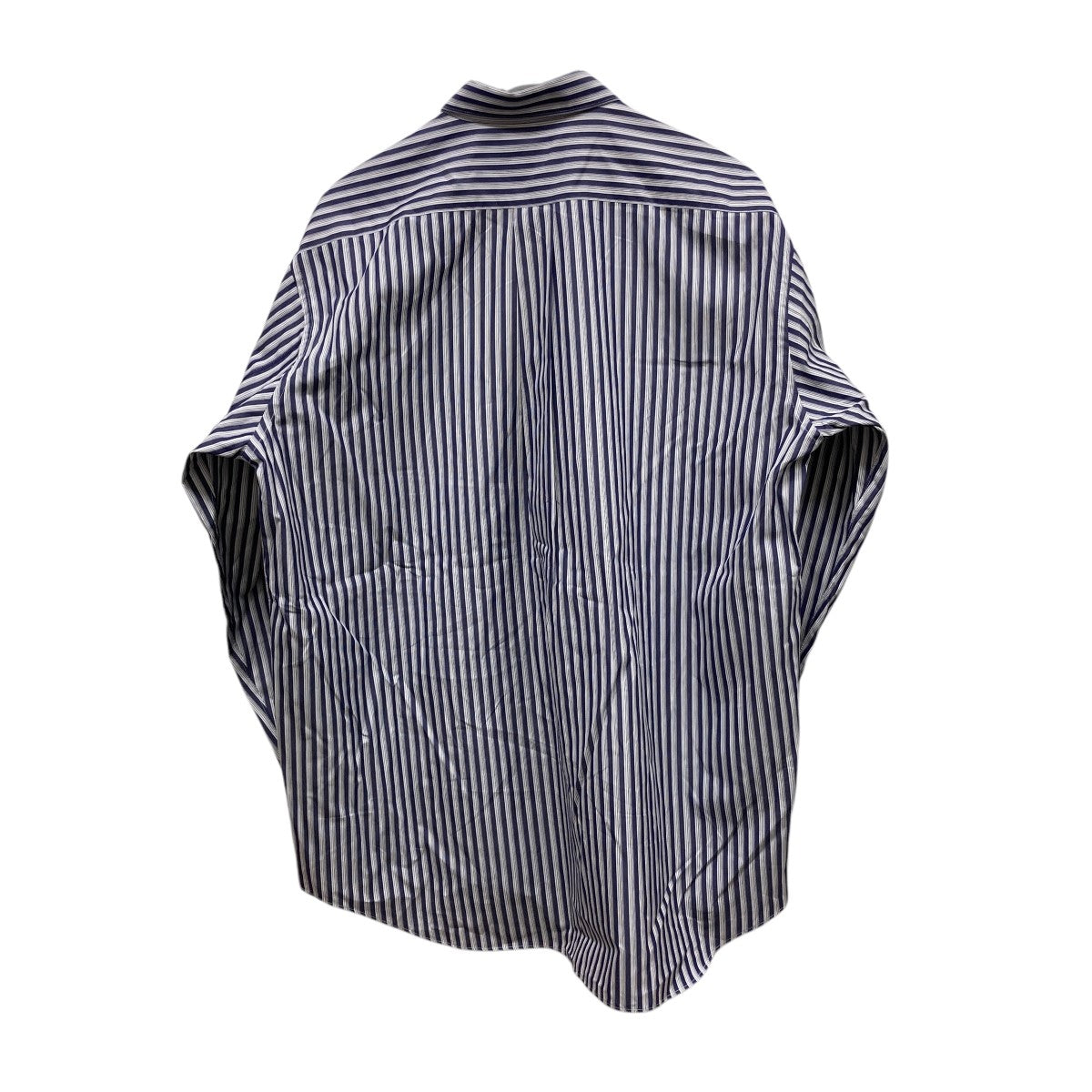 COMME des GARCONS SHIRT yarn dyed cotton stripe poplin shape 1コットンポプリンストライプレギュラーカラーシャツFZ-B220 古着・中古-2枚目のアイテム画像