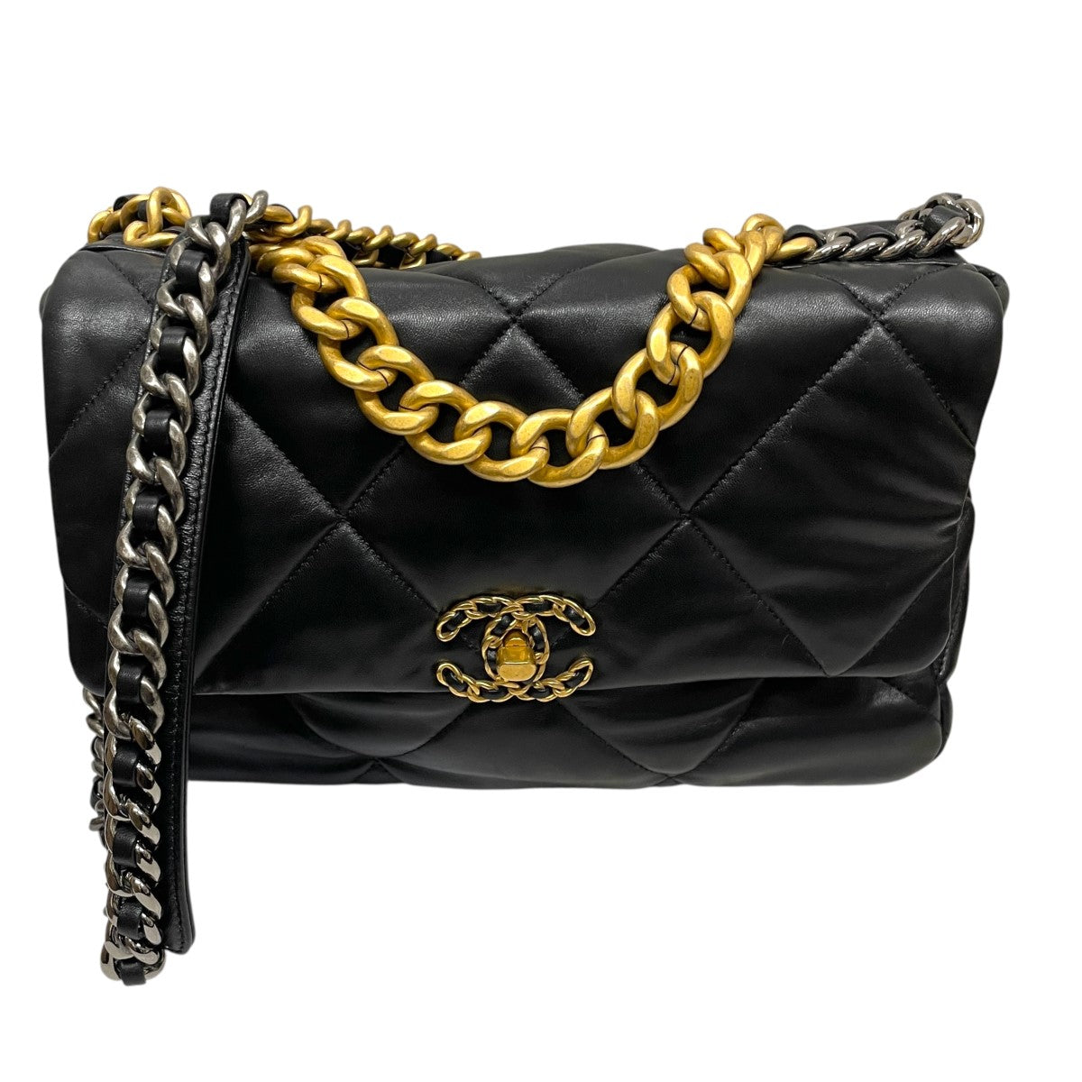 CHANEL(シャネル) ラムスキンショルダーバッグ A17**** ブラック 