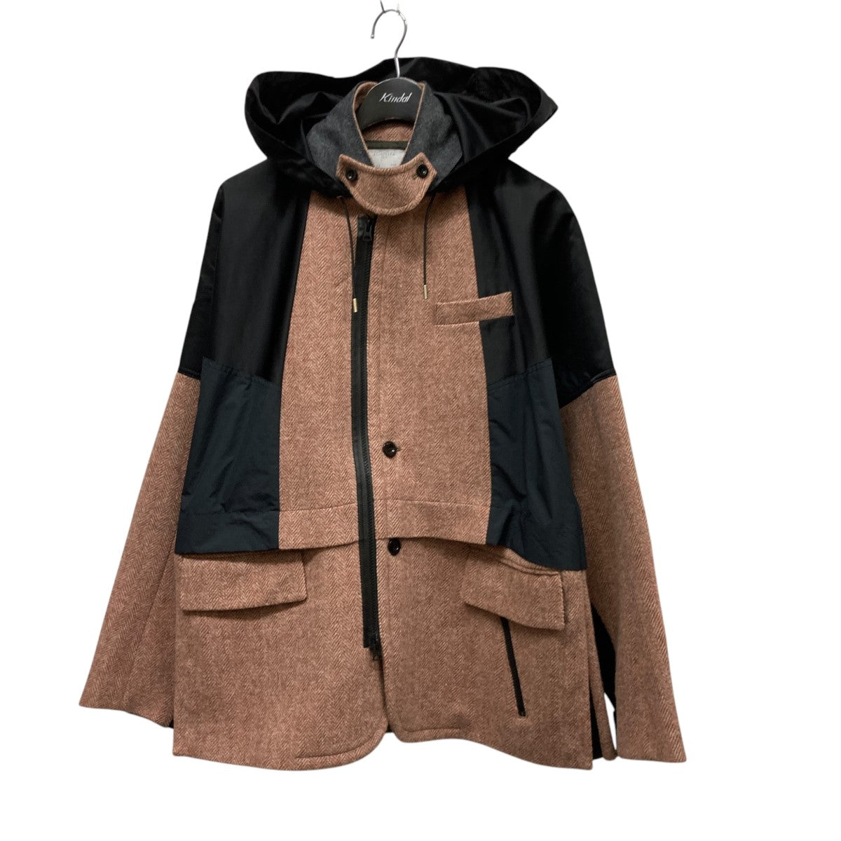 sacai(サカイ) フーデッドジップアップジャケット21-02625M 21-02625M ピンク×ブラック サイズ  1｜【公式】カインドオルオンライン ブランド古着・中古通販【kindal】