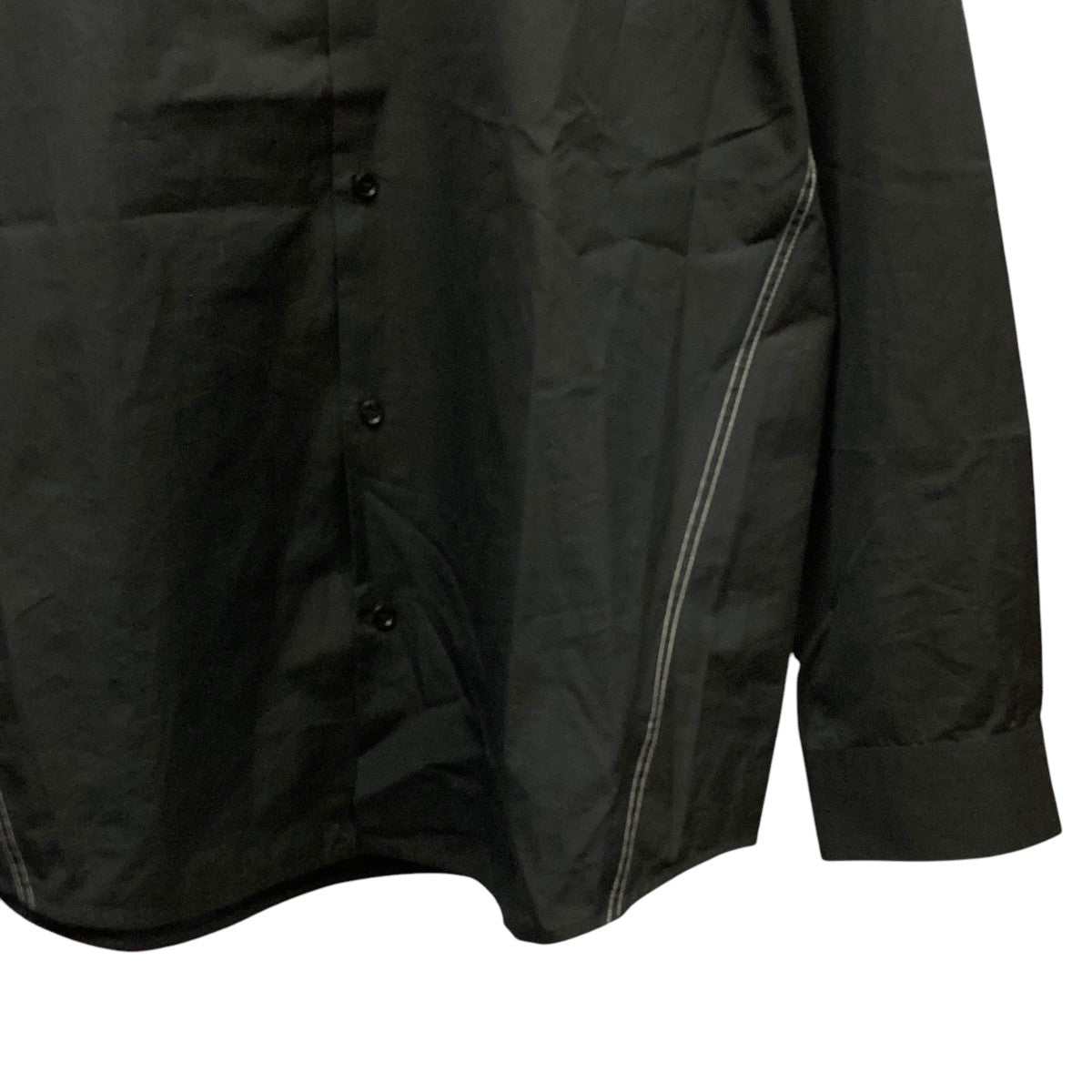 OAMC 22AWRay Shirt Wool Raisinステッチデザインシャツ22A28OAU48 古着・中古-4枚目のアイテム画像