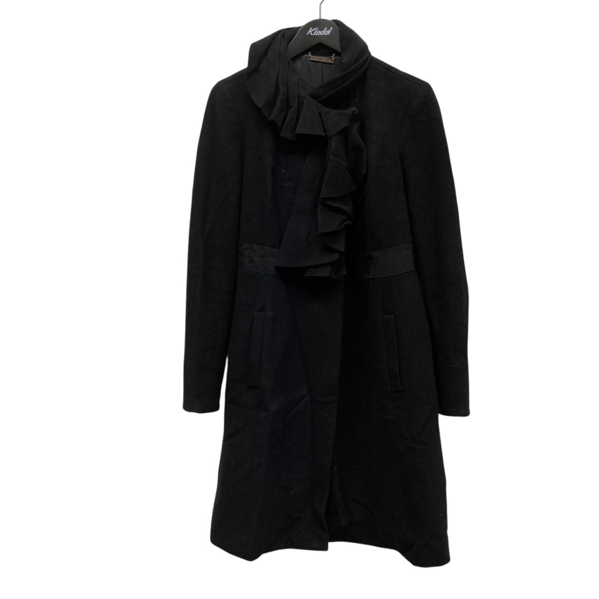 新品未使用ダイアンフォンファステンバーグのコート サイズ0 黒に近い濃紺 DVF DIANE VON FURSTENBERG(ダイアンフォンファステンバーグ) ウール