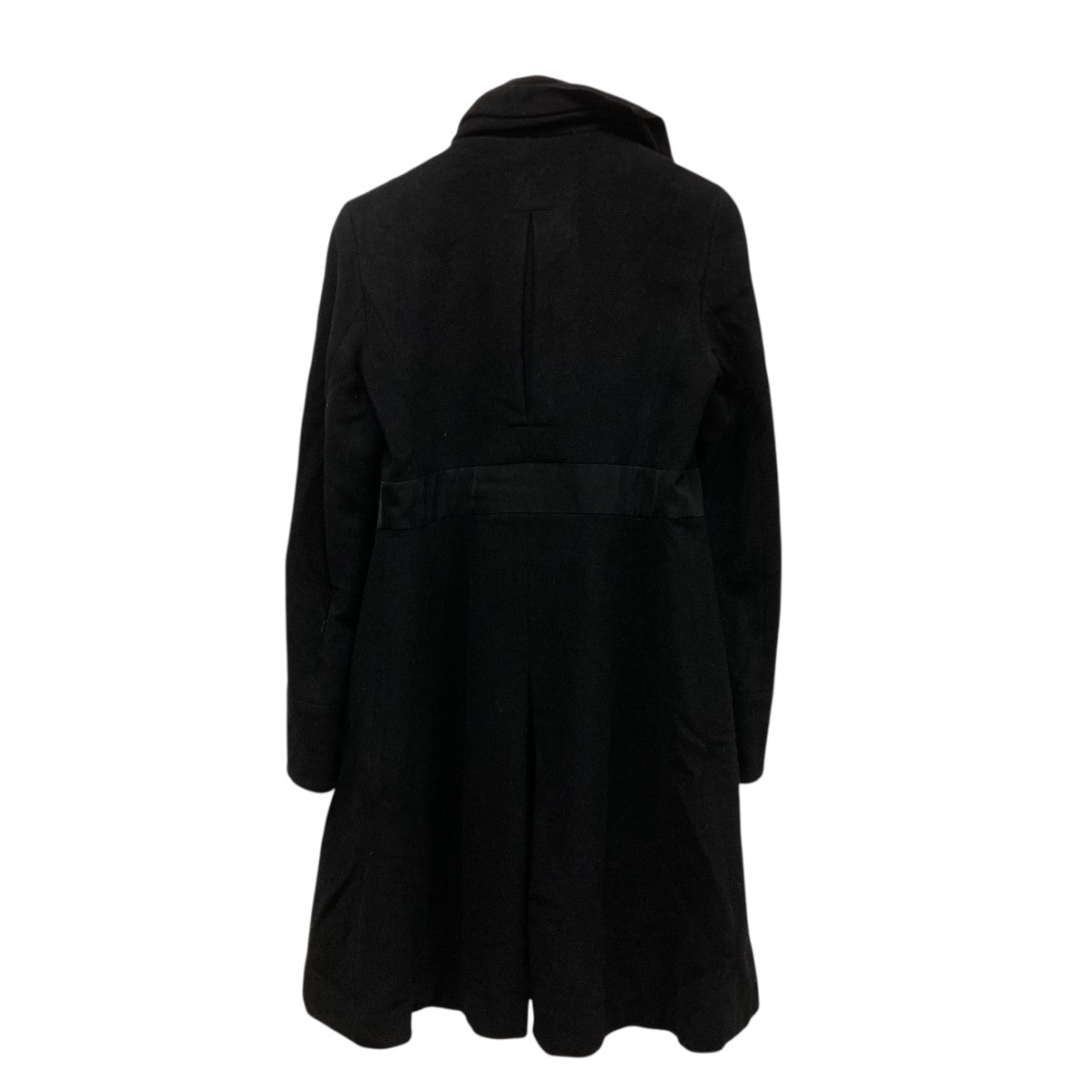 ウールカシミヤフロントフリルコート