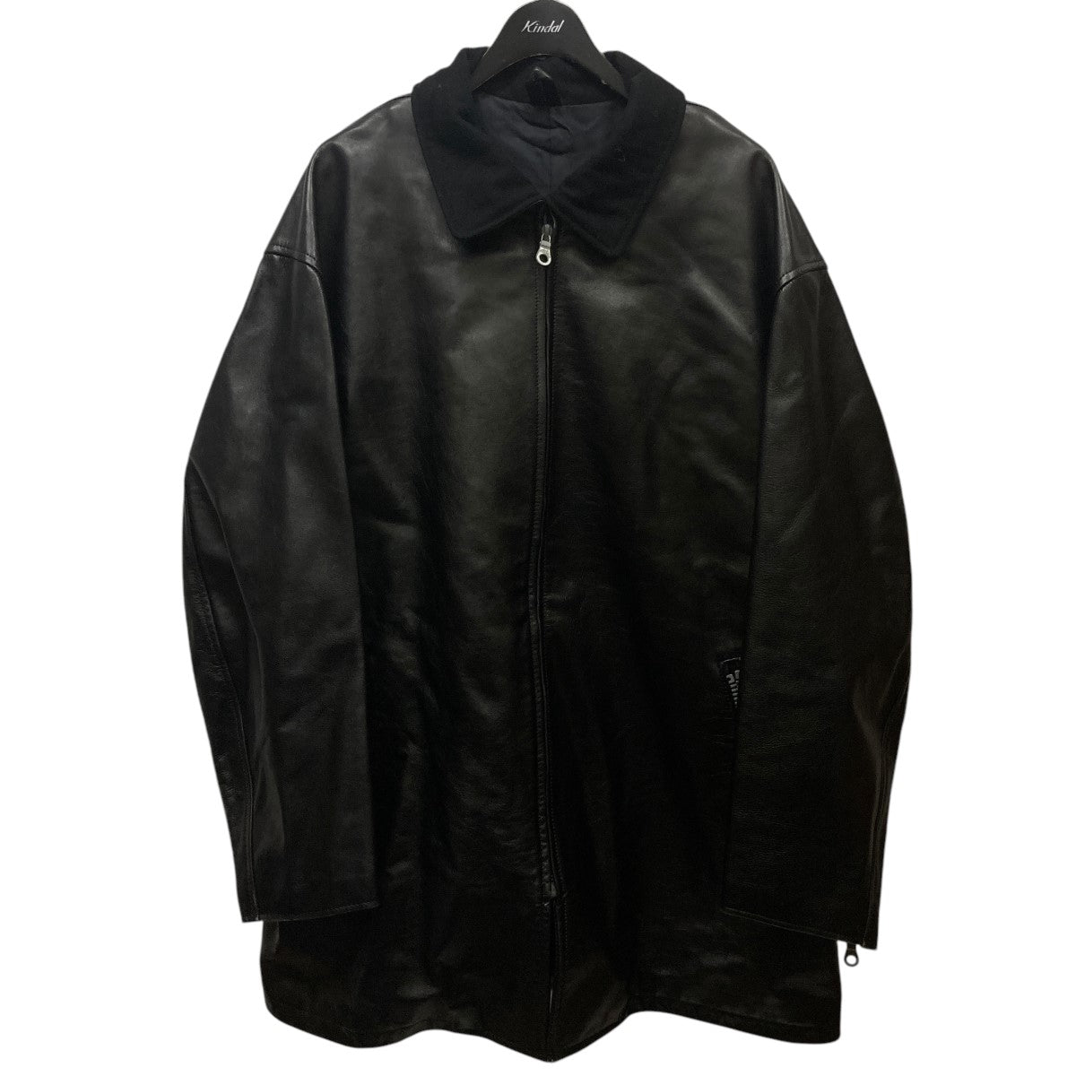 Yohji Yamamoto pour homme 古着・中古 ヨウジヤマモトプールオムの91AW 6.1 the men ジップデザインレザージャケットです。