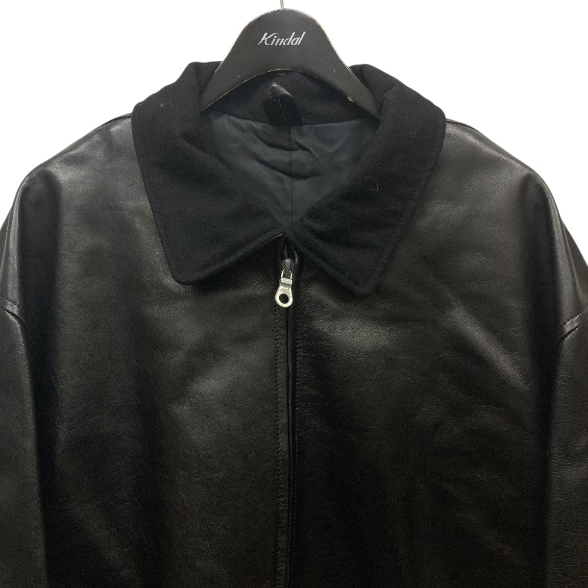 Yohji Yamamoto pour homme 古着・中古 ヨウジヤマモトプールオムの91AW 6.1 the men ジップデザインレザージャケットです。