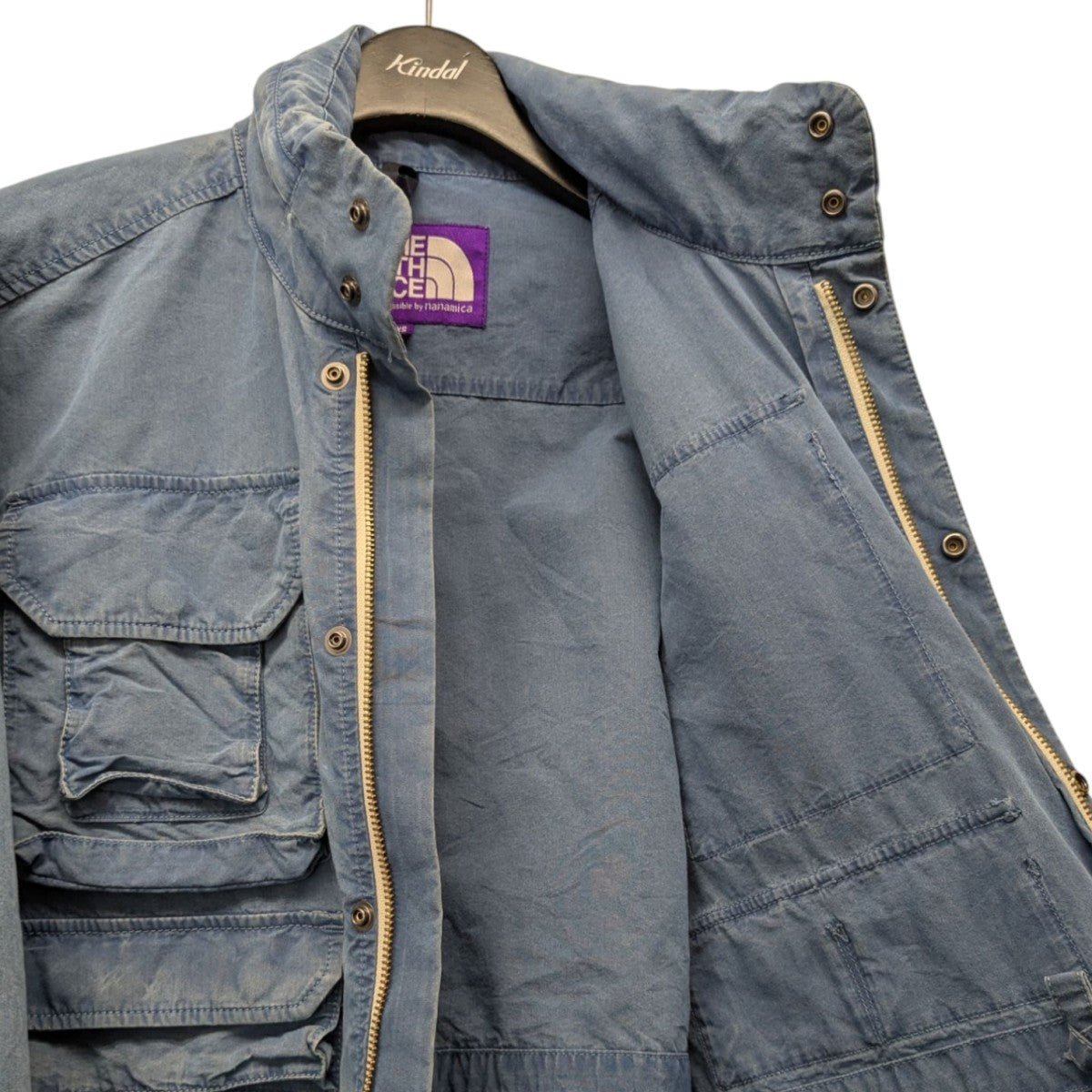 THE NORTHFACE PURPLELABEL Indigo Field JacketミリタリーデニムジャケットNP2317N 古着・中古-4枚目のアイテム画像