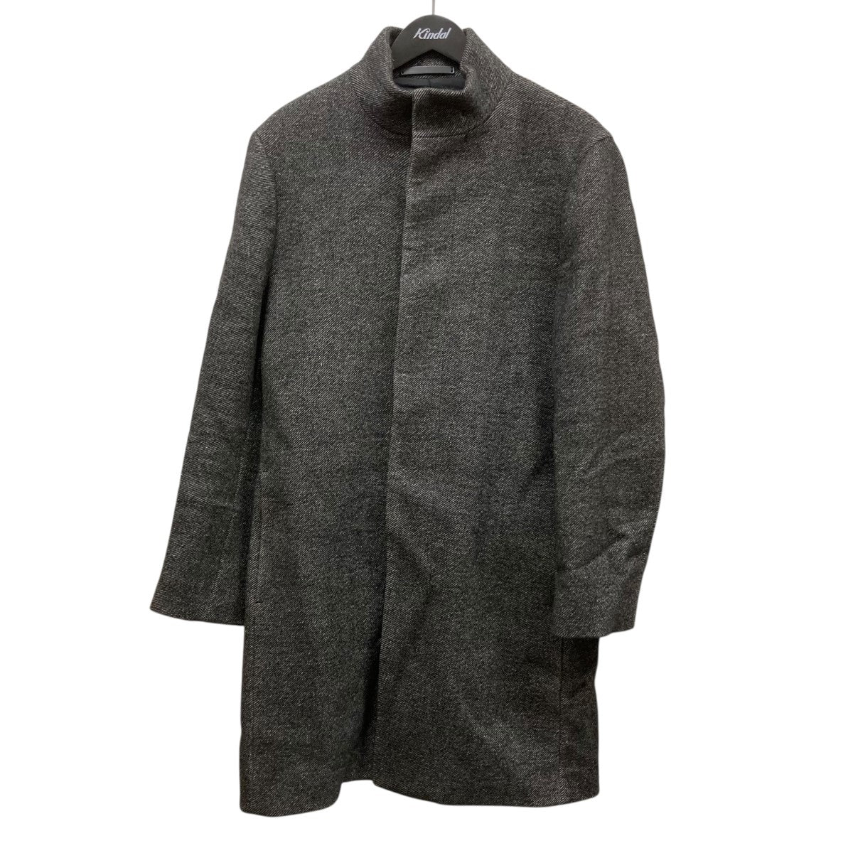 ▼極美品✨セオリー【P】メルトンウール ROUNDED COAT ラウンドコート S－LL】大人のきれいめスタイルに ウール調スタンドロングコート