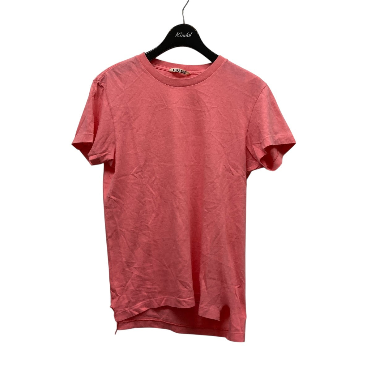 AURALEE(オーラリー) クルーネックTシャツ ピンク サイズ 表記