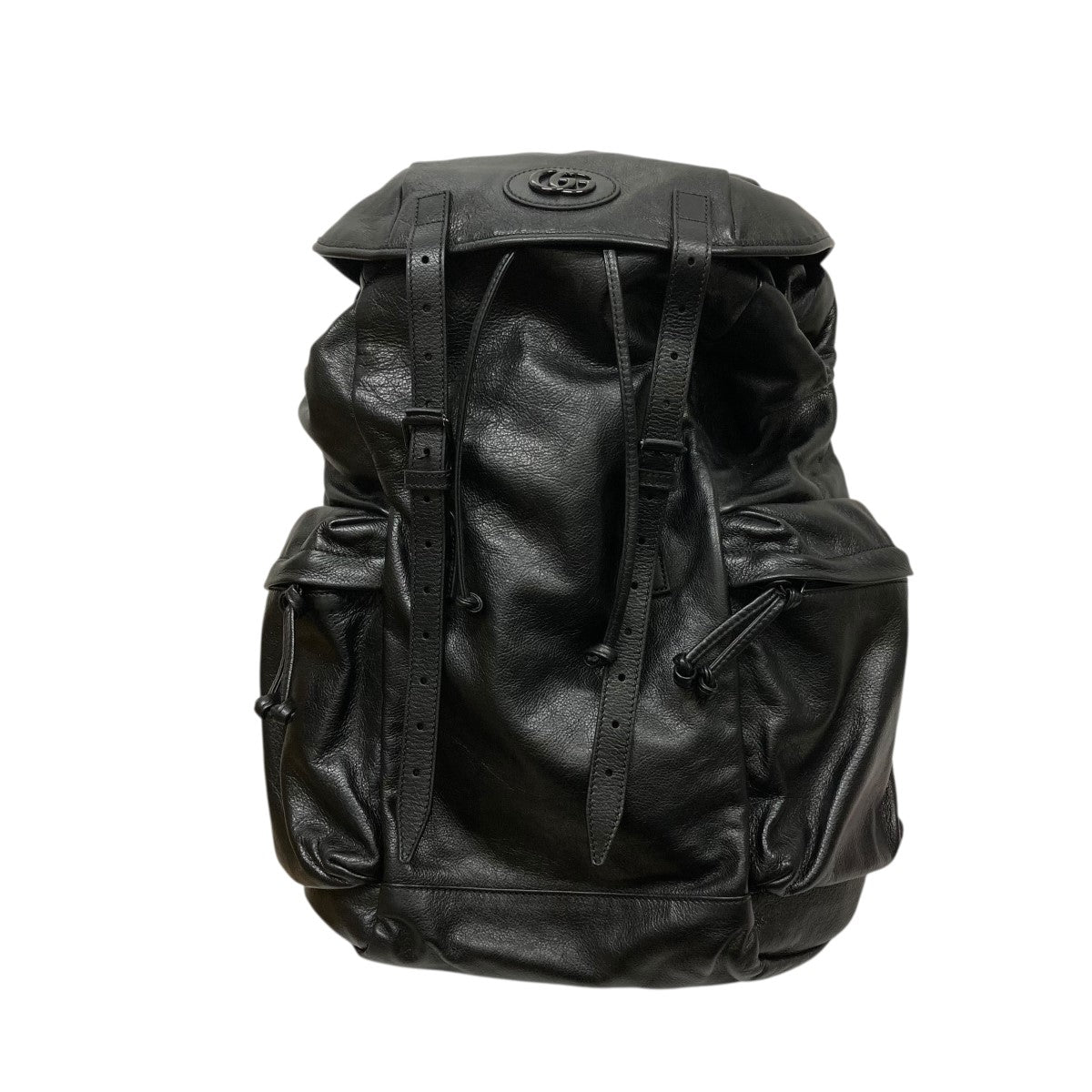 GUCCI(グッチ) レザーリュック 725657 ブラック サイズ ONESIZE 
