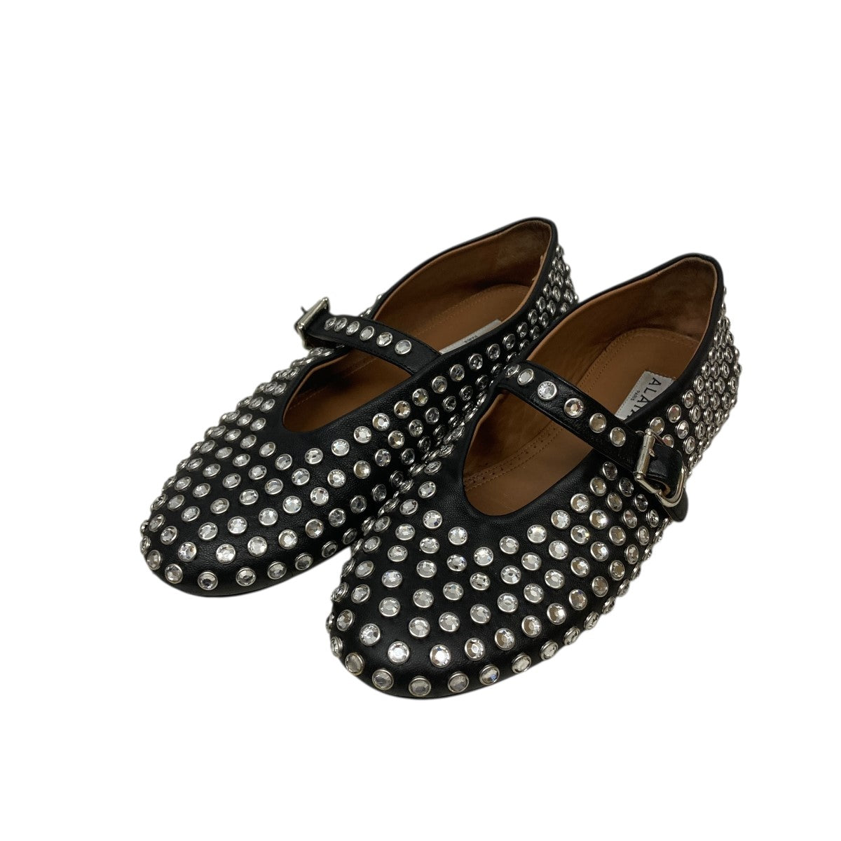 sevenbutterflyALAIA ラインストーン バレエシューズ 大注目】ALAIA◇ラインストーン付き バレエ フラットシューズ