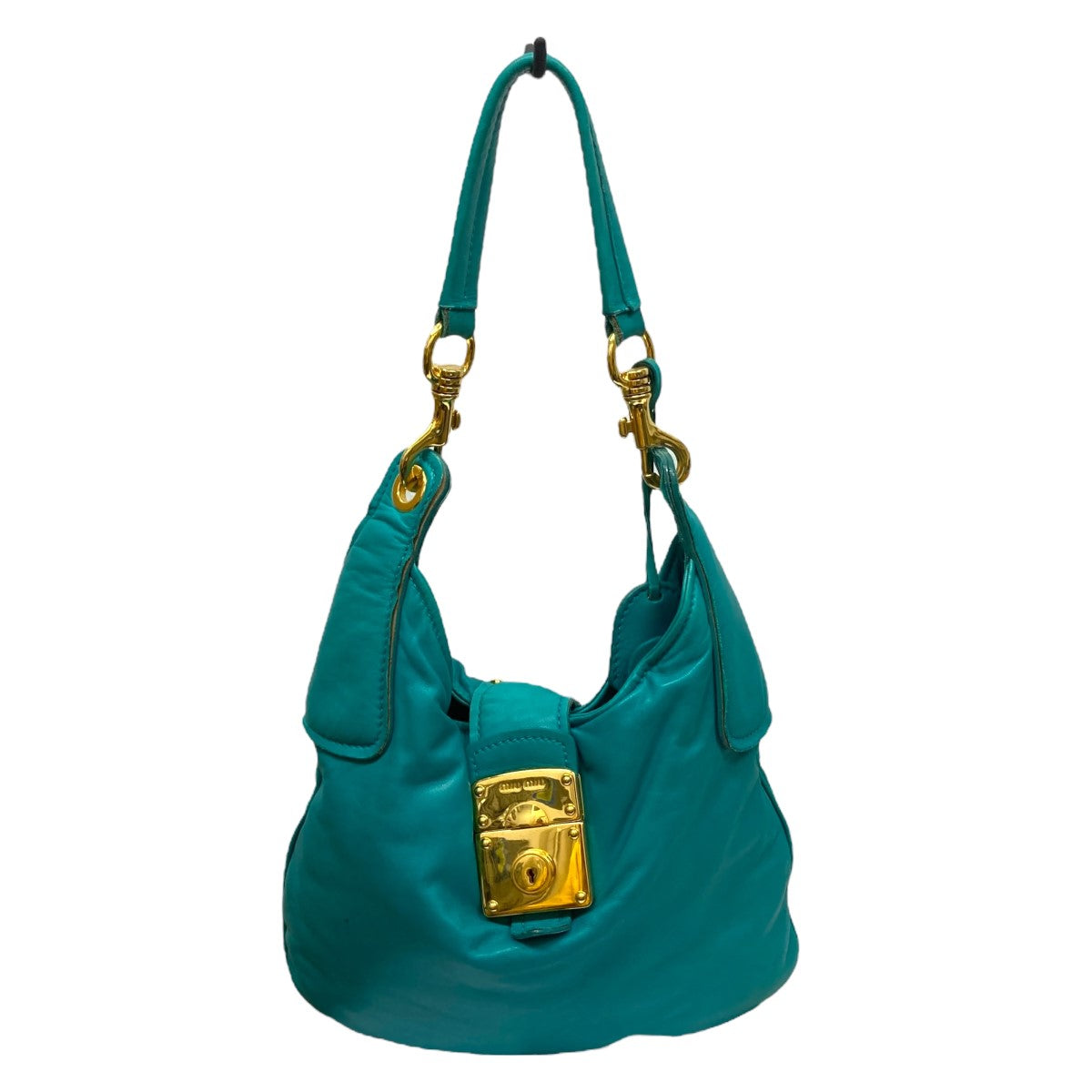 MIU MIU ターコイズ ハンドバッグ MIU MIU(ミュウミュウ) ハンドバッグ ターコイズ サイズ ONESIZE