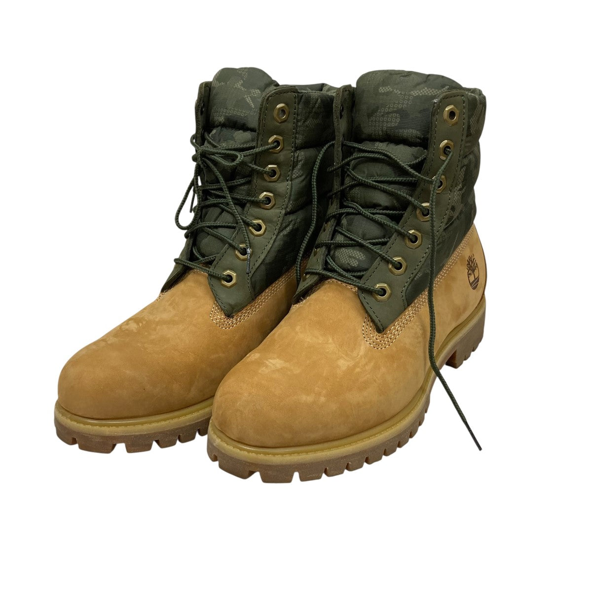 Timberland カモ柄ワークブーツA1ZRH 古着・中古-1枚目のアイテム画像