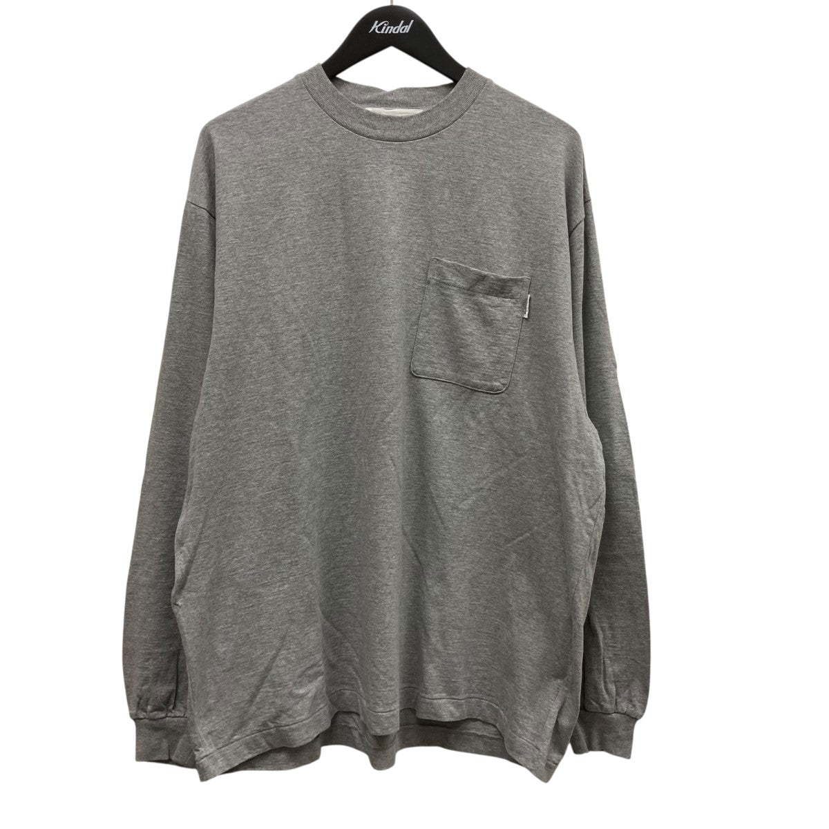 everyone グレー 長袖カットソー S everyone(エブリワン) 長袖ポケットカットソーEV25-CS40 EV25