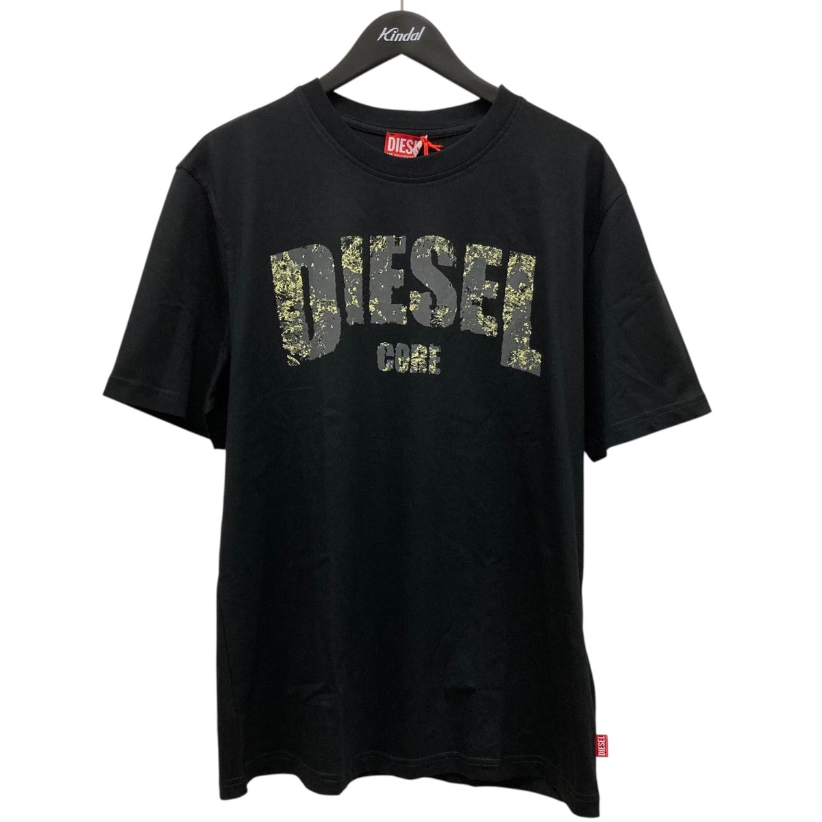 断捨離中! DIESEL ブラック 半袖Tシャツ ロゴ入り L DIESEL ディーゼル 半袖Tシャツ メンズ T-DIEGOR-G2 A086290DMAA