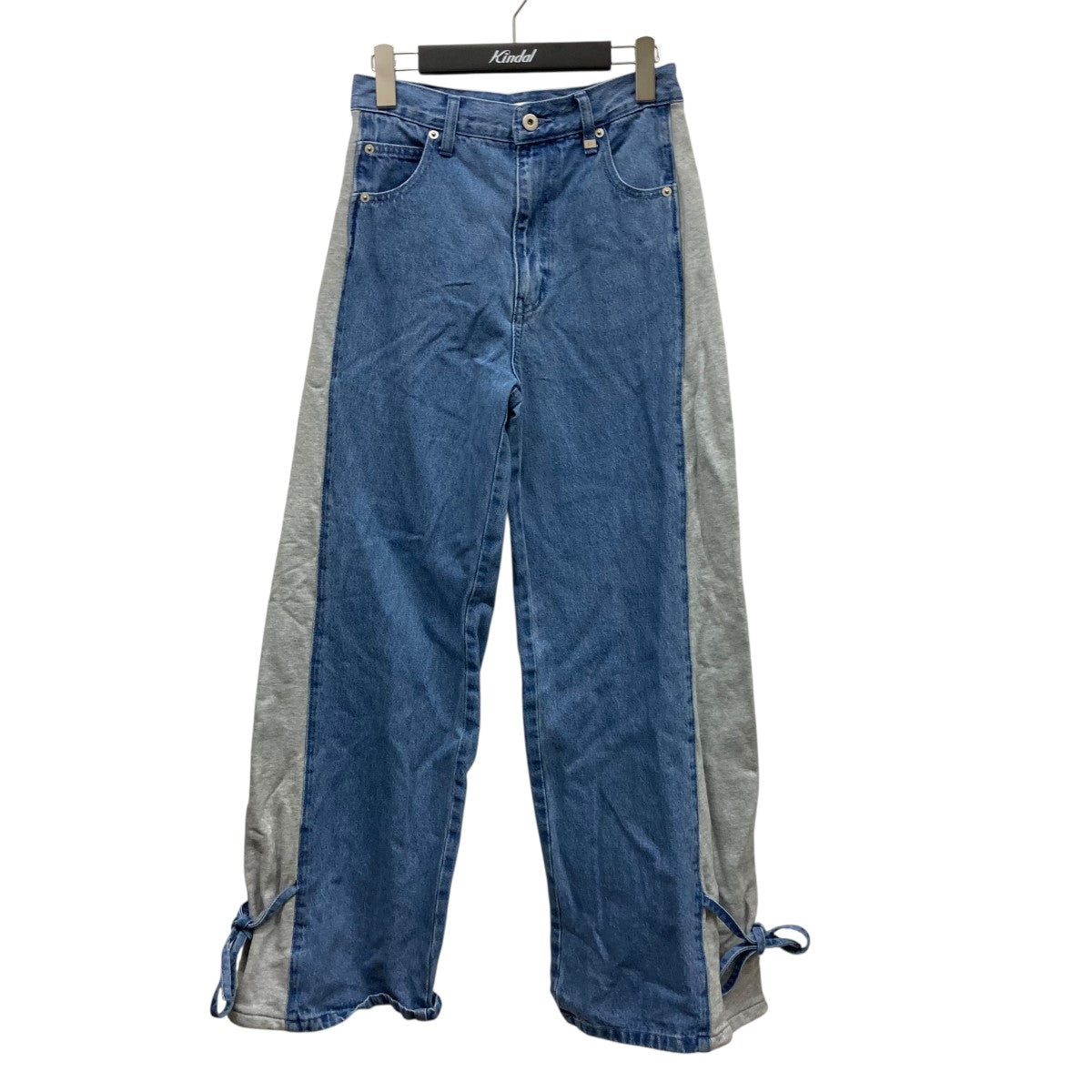 AMERI(アメリ) SIDE SWITCH 2WAY RIBBON DENIM PANTSスウェット