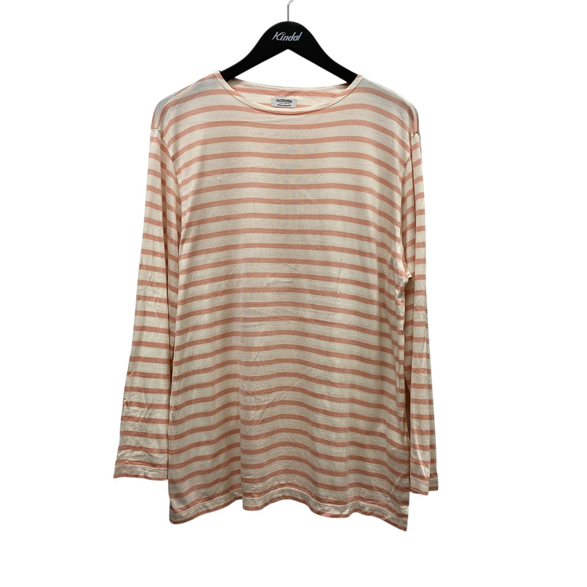 MAATEE&SONSLINENL/SLEEVEBOATTEEオレンジ　サイズ2 MAATEE＆SONS(マーティーアンドサンズ) ロングスリーブニットT