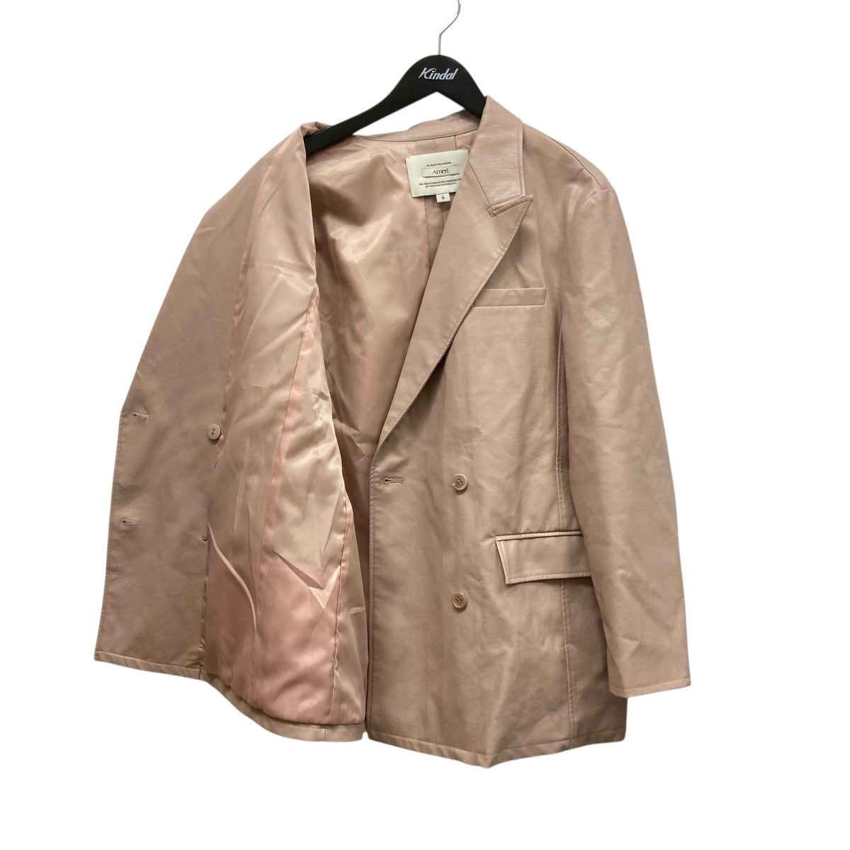 AMERI LUSTER FAKE LEATHER JACKETフェイクレザージャケット0125106750160 古着・中古-3枚目のアイテム画像