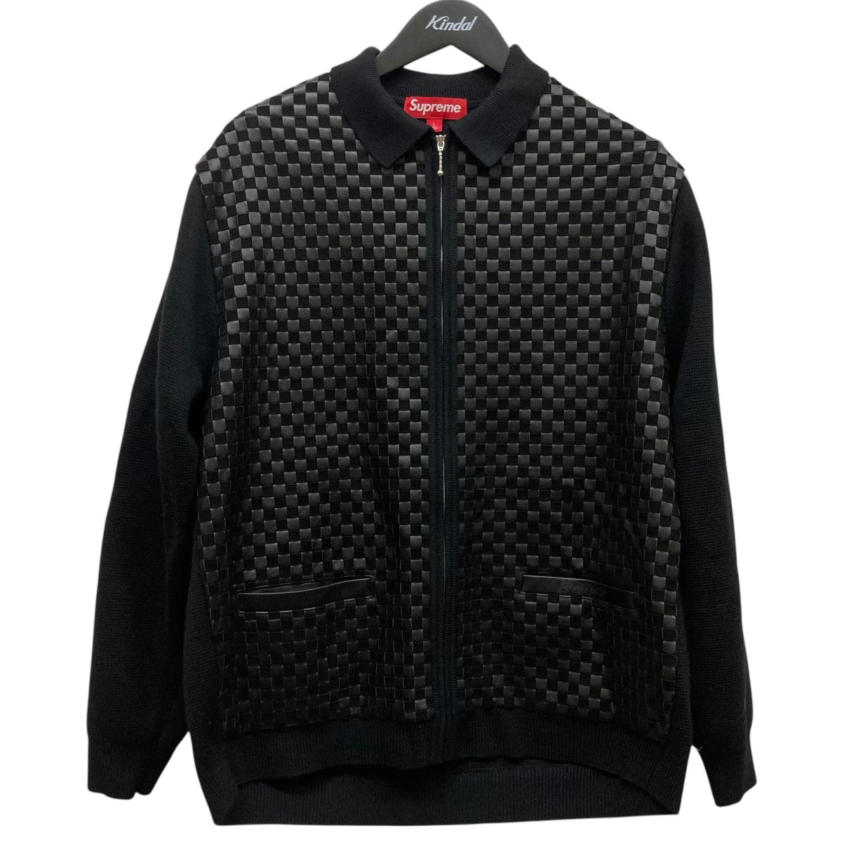 Supreme(シュプリーム) 24AW「Woven Leather Zip Up Cardigan