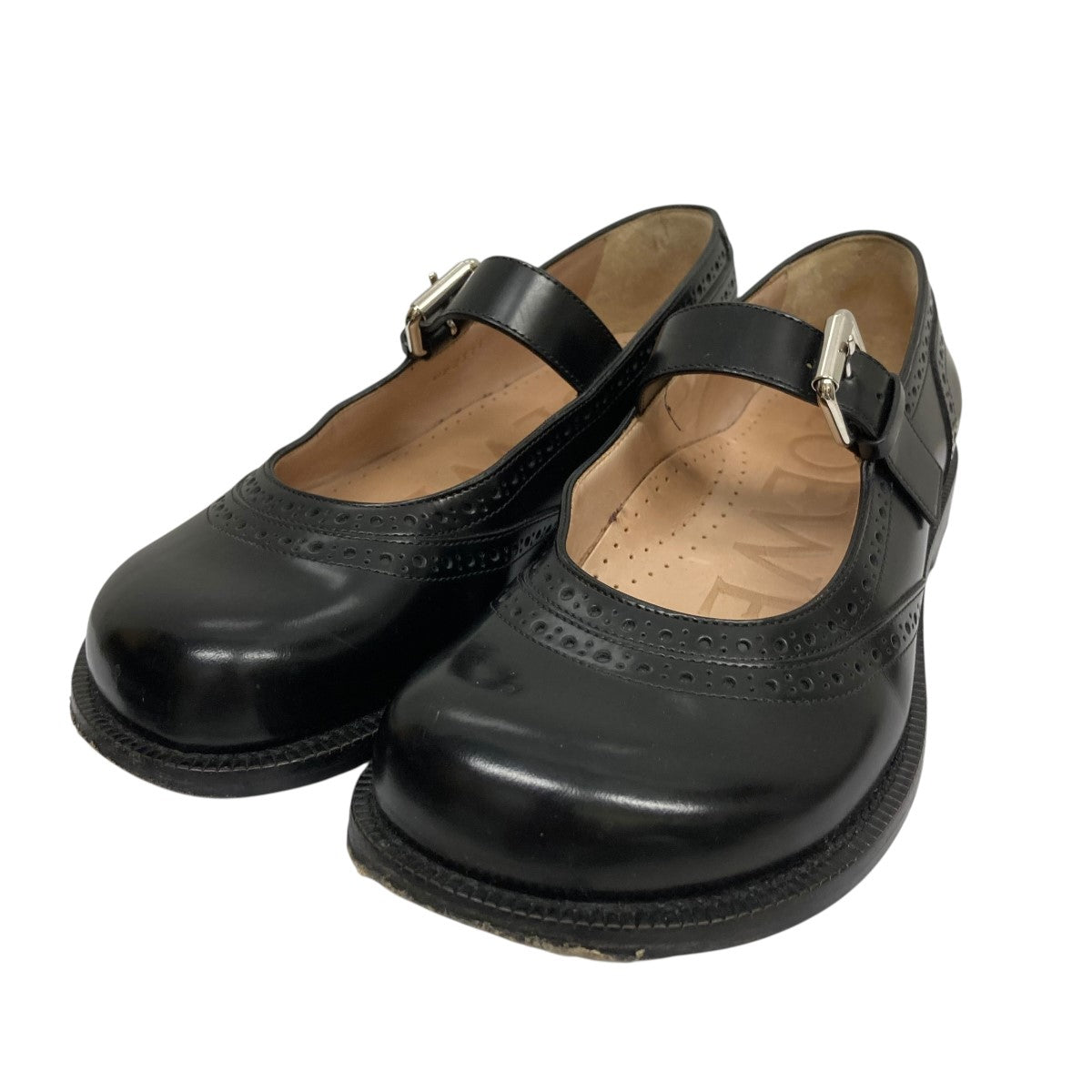 LOEWE Campo leather Mary Jane flatsレザーストラップシューズ092311 古着・中古-1枚目のアイテム画像