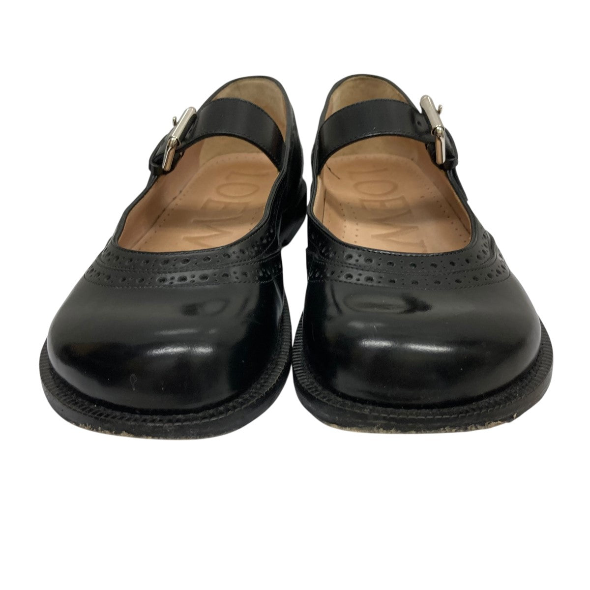 LOEWE Campo leather Mary Jane flatsレザーストラップシューズ092311 古着・中古-2枚目のアイテム画像