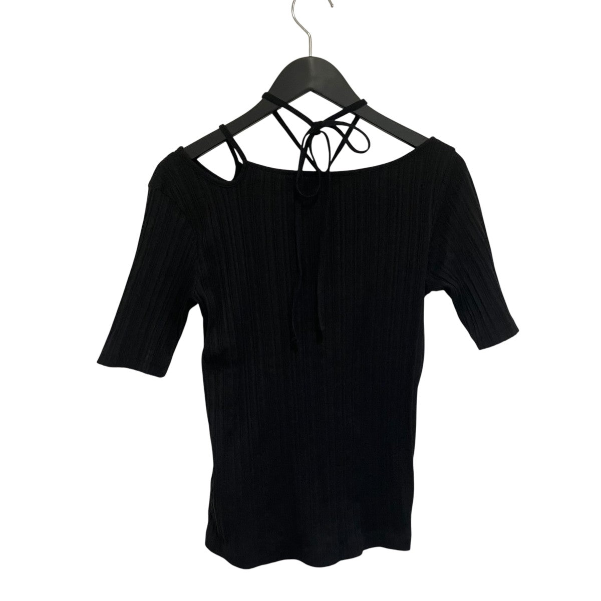 ランダムリブハーフスリーブカットソー162320013