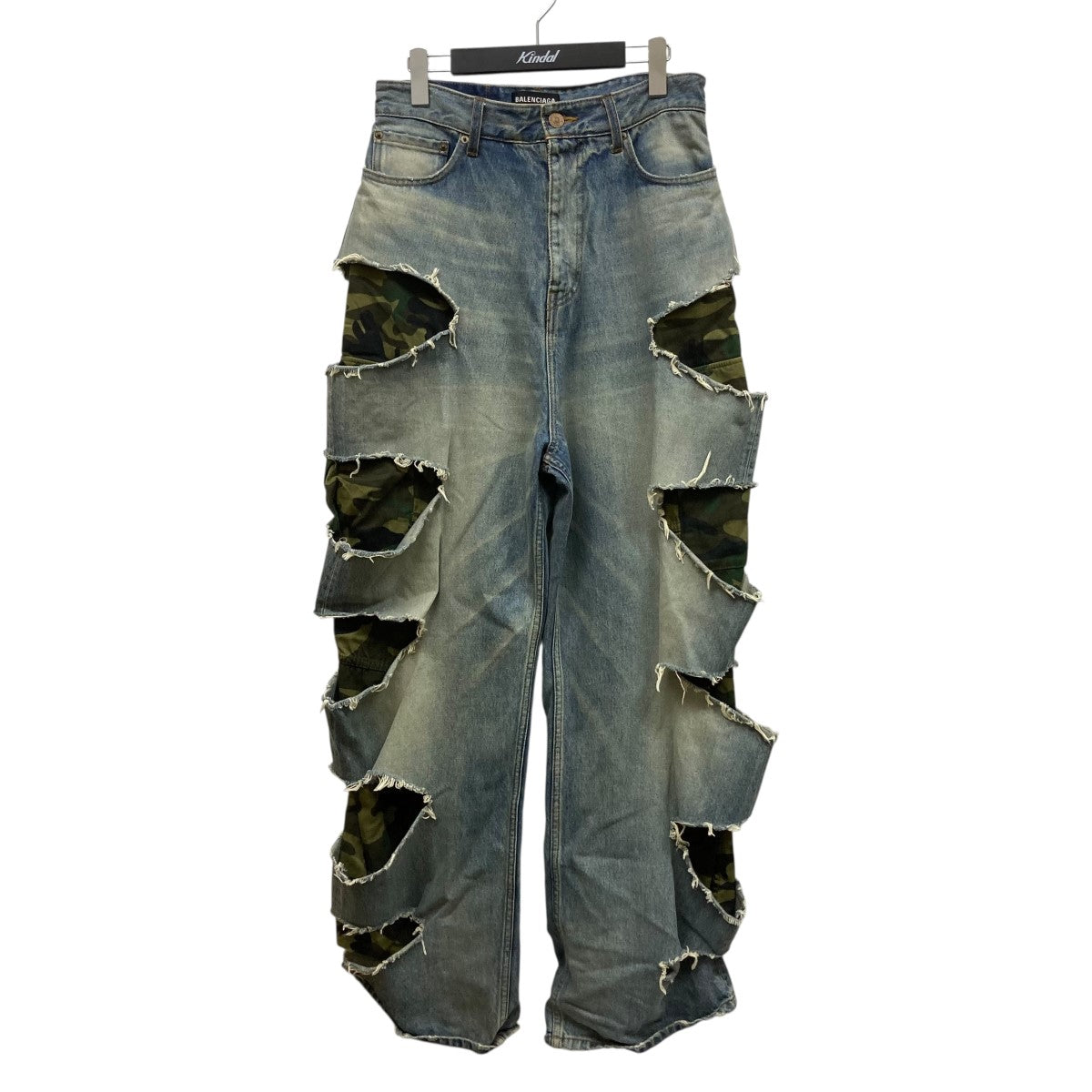 せ*ち様 【希少】BALENCIAGA レイヤードデニムパーカー BALENCIAGA(バレンシアガ) 21AWCamouflage Layered Distressed