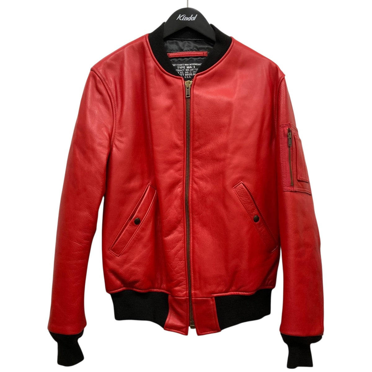 Supreme×Schott 13AWMA-1 Leather JacketMA-1レザージャケット