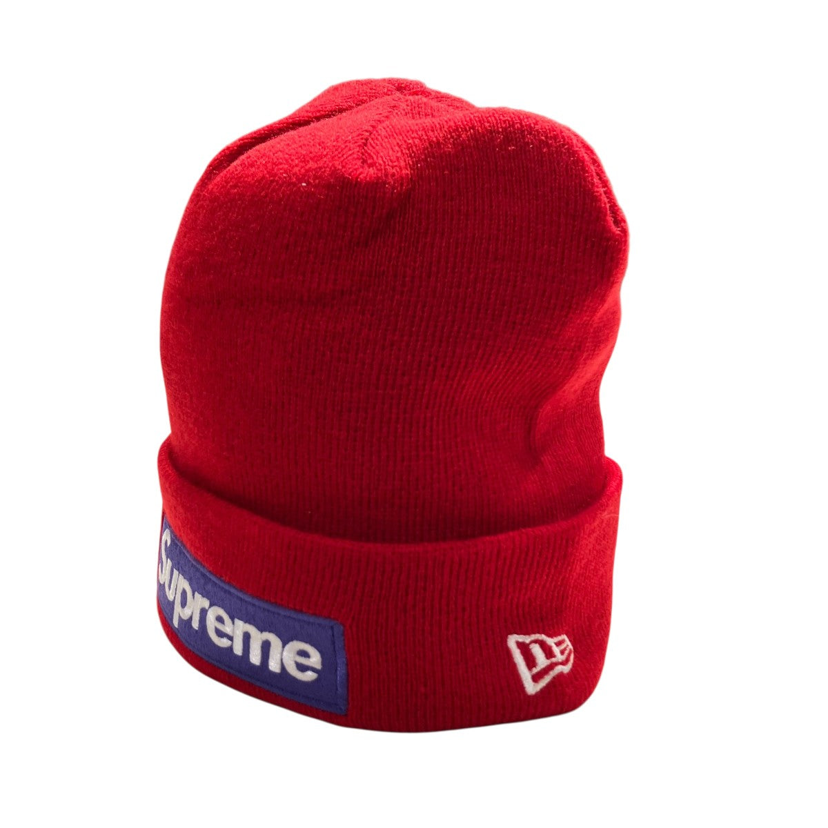 【極美品】Supremeシュプリーム　ニューエラ　ボックスロゴ ニット帽 レッド ネコポス送料無料☆23FW Supreme New Era Box Logo Beanie Red