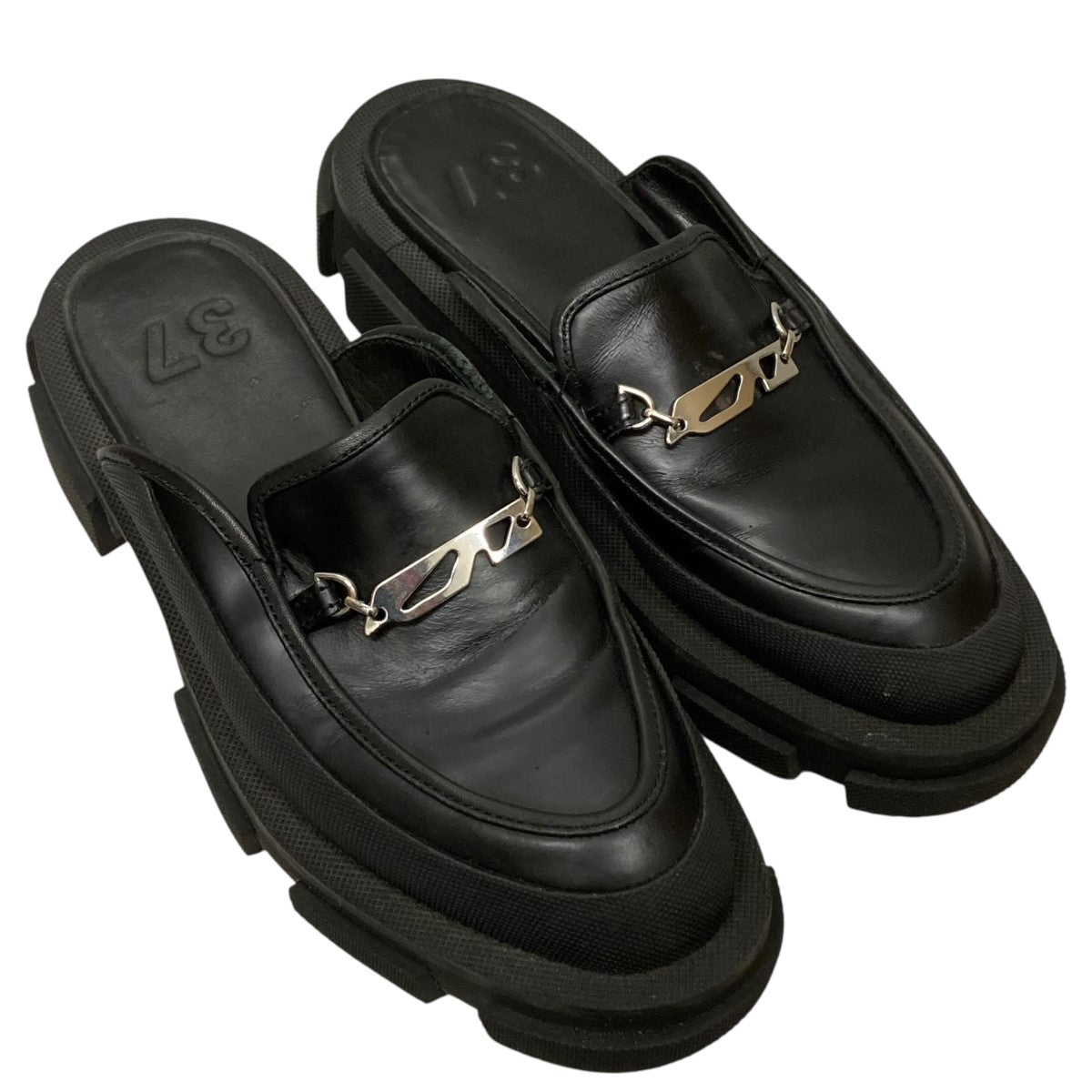 ブラック ローファー ミュール 37 both(ボース) レザーローファーミュール ブラック サイズ 37｜【公式