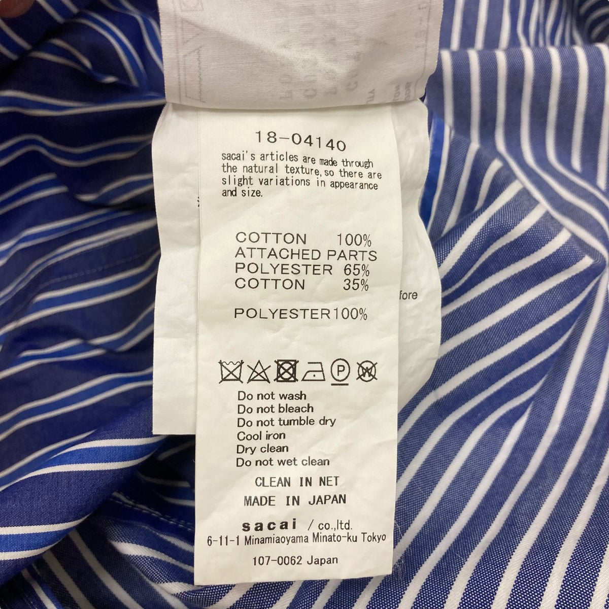 sacai シャツワンピース18-04140 古着・中古-6枚目のアイテム画像