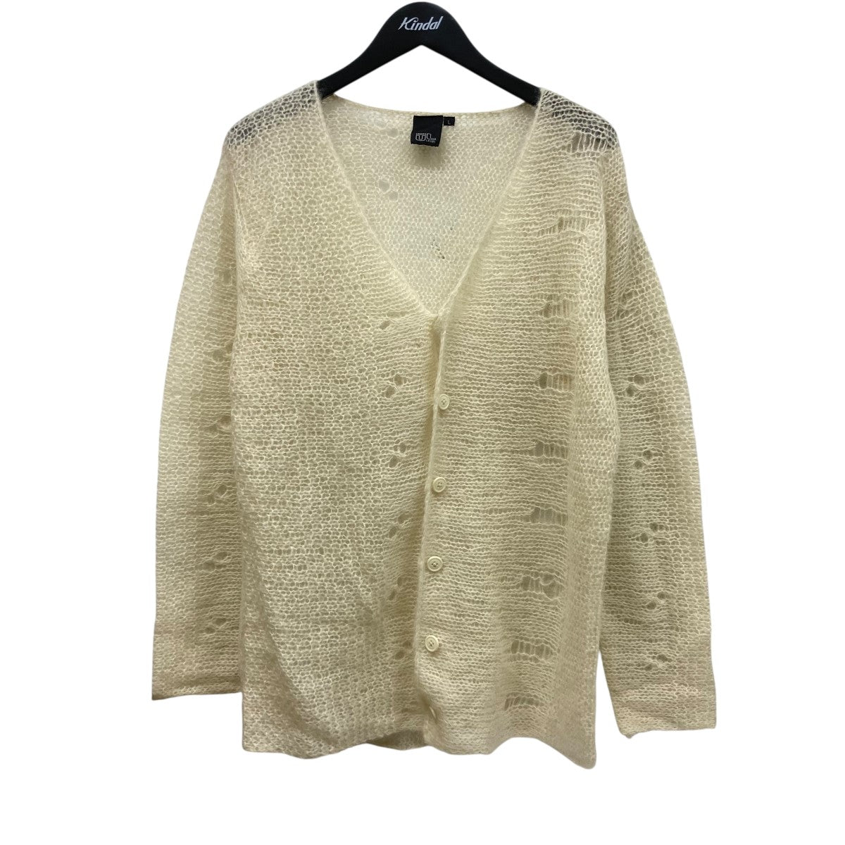 未使用級✨コアファイター モヘアカーディガン M UNISEX》Mourine Brushed Kid Mohair V-Neck Knit Cardigan/ムリ