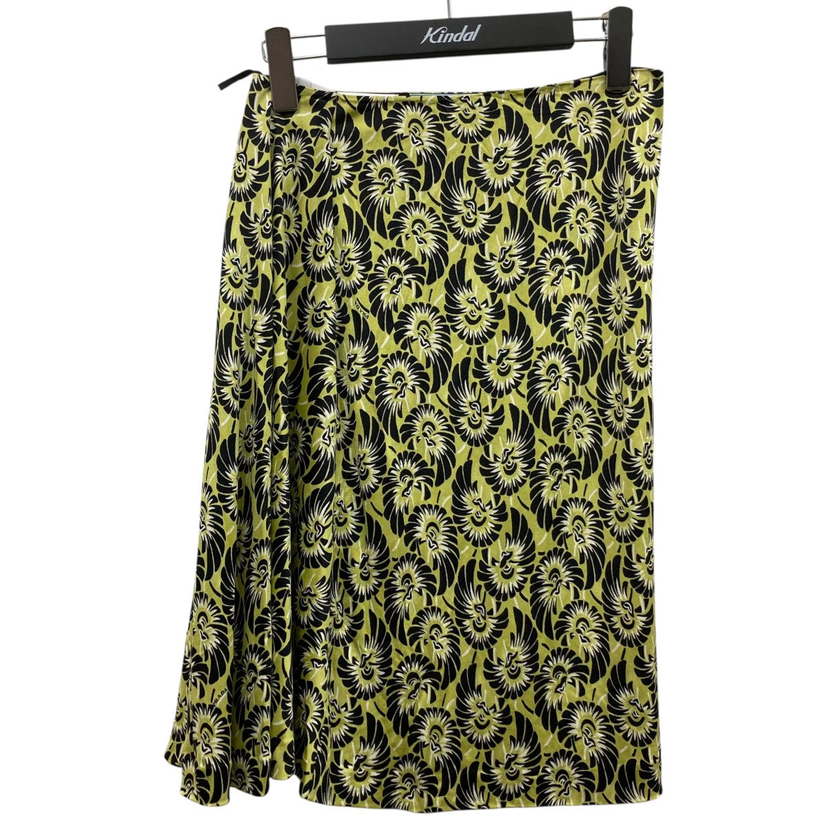 ✨極美品✨PRADA ヴィンテージ　膝丈　シルクタイトスカート　風景柄 40 ✨極美品✨PRADA ヴィンテージ 膝丈 シルクタイトスカート 風景