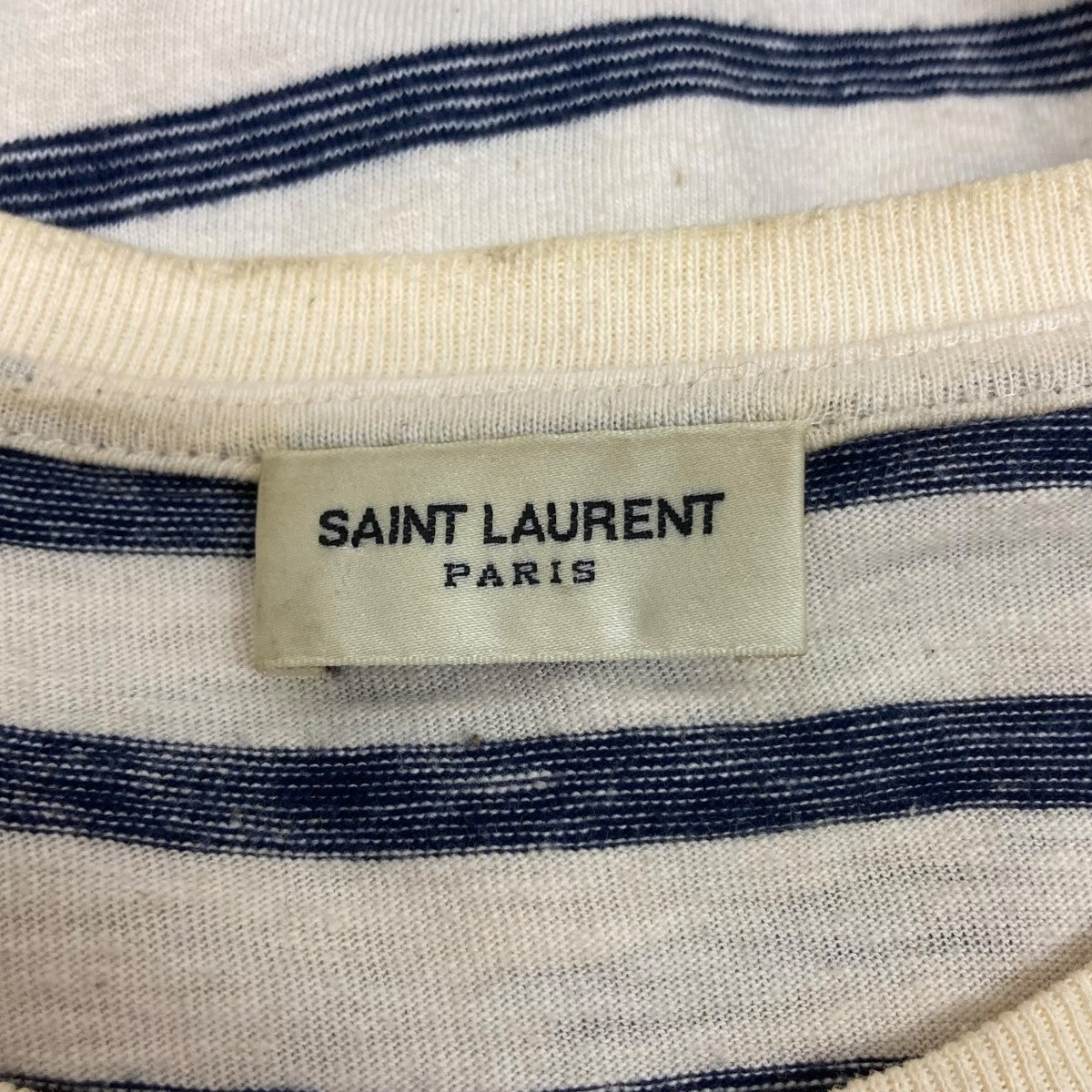 Saint Laurent Paris ボーダーTシャツ683806 古着・中古-5枚目のアイテム画像