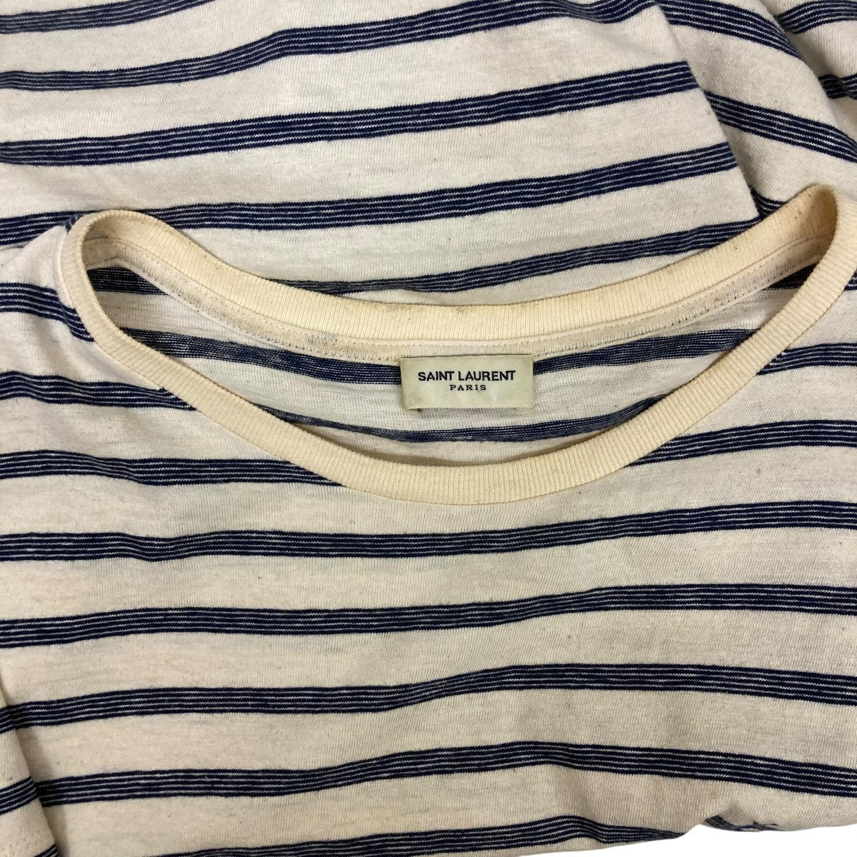 Saint Laurent Paris ボーダーTシャツ683806 古着・中古-8枚目のアイテム画像