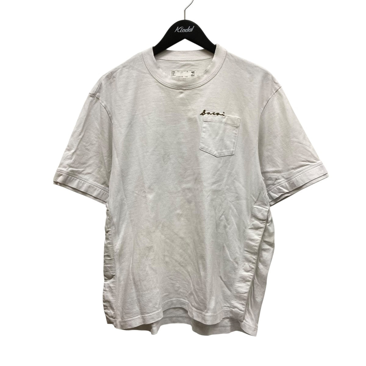 Sacai サカイマン　コンビネーション　切替半袖　3 size sacai(サカイ) 22SS袖切替Tシャツ22-02794M 22-02794M ホワイト