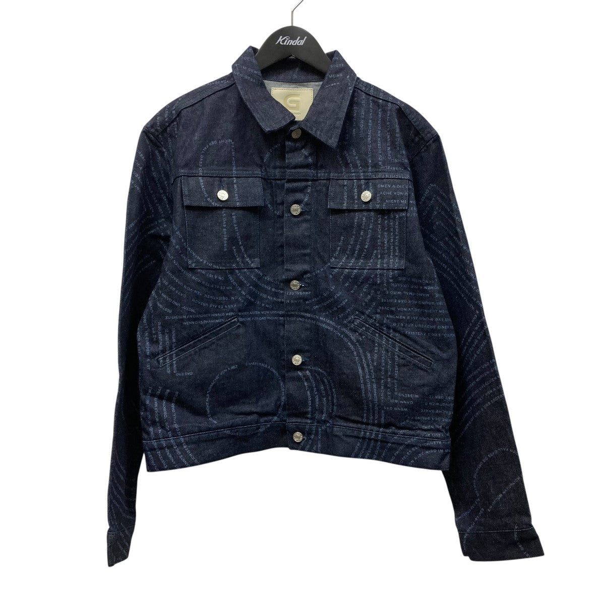 gadidanoniem デニムジャケット GADID ANONIEM(ガディッドアノニム) 総柄デニムジャケット インディゴ
