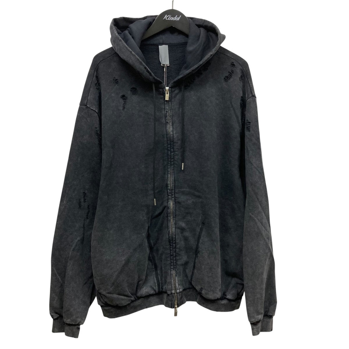 新品同品　即完売品　VEIN パーカー　フーディ　スウェット ヴェイン VEIN(ヴェイン) ダメージ加工フーデッドパーカーVJ41-322 VJ41