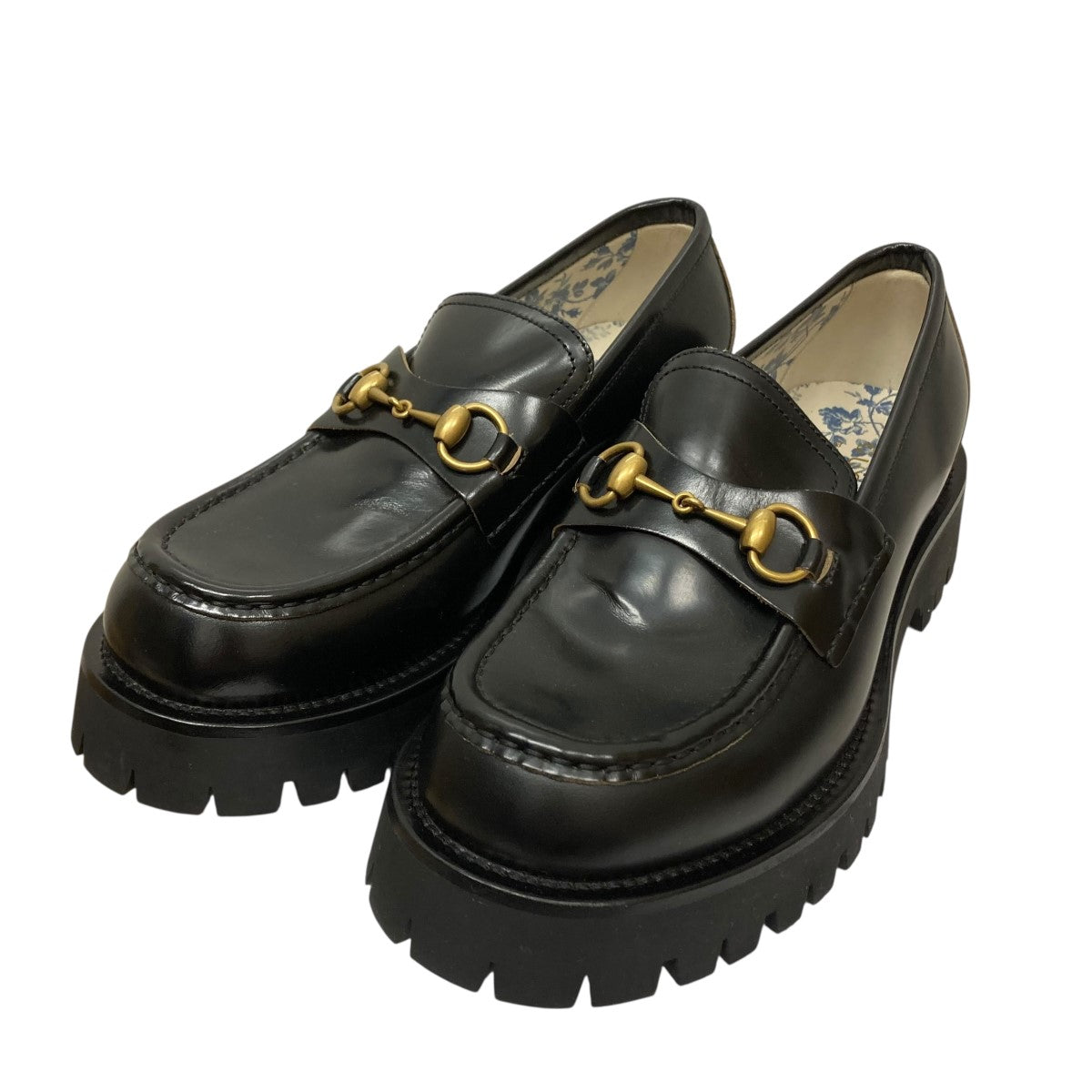 GUCCI(グッチ) ヒール刺しゅうホースビットローファー576334 576334