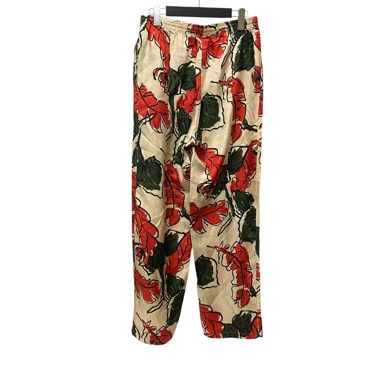 総柄シルクパンツ