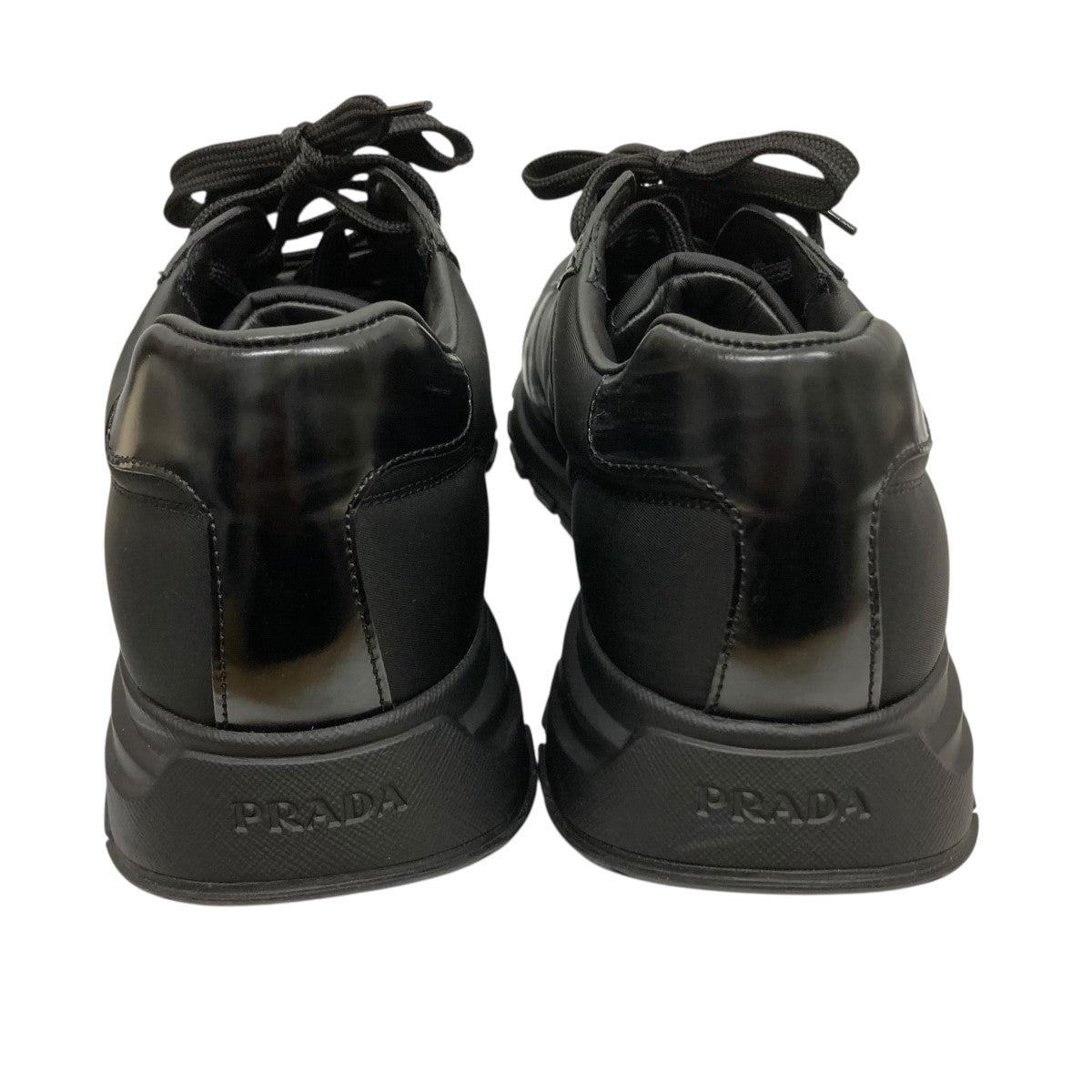 PRAX 01 Re-Nylon x ブラッシュドレザー切替スニーカー2EE369