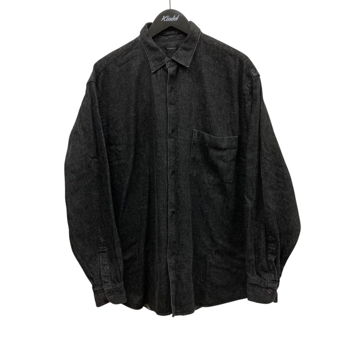 COMOLI◆長袖シャツ/2/デニム/IDG/無地/y03-02003 COMOLI(コモリ) ⁄ 長袖シャツ⁄1⁄コットン⁄IDG⁄W03-02004⁄デニムコモリ