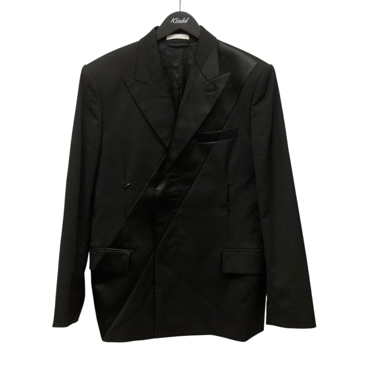 HELMUT LANG(ヘルムートラング) ウール ダブルブレストブレザー サテン