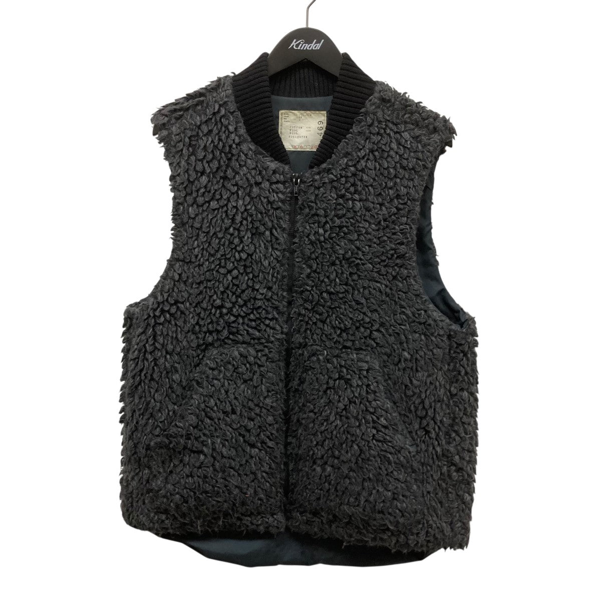 sacai(サカイ) パイルジップベスト13-00469M 13-00469M ブラック
