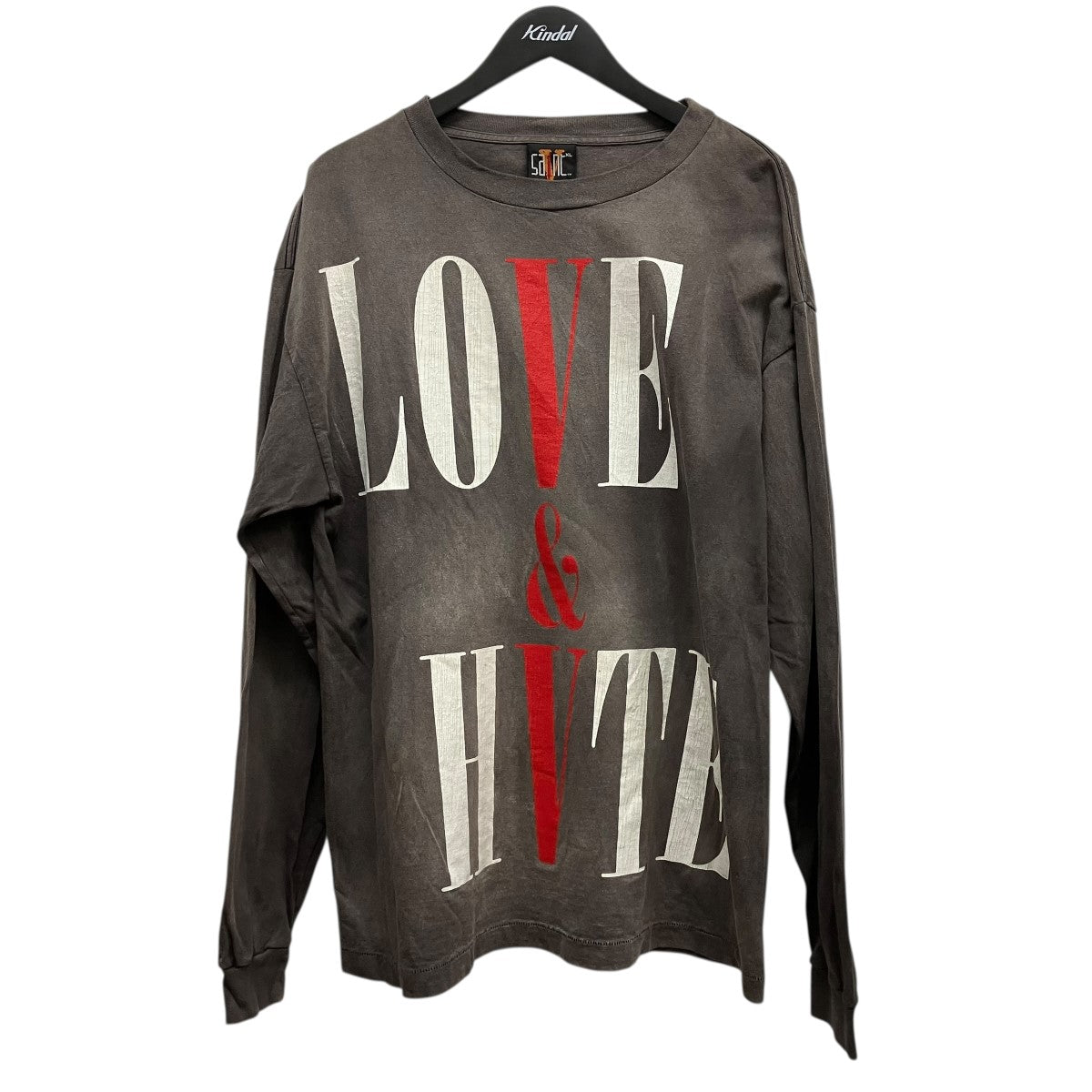 SAINT MICHAEL×VLONE 22SSLS TEE VLONE長袖プリントカットソーSM-S22